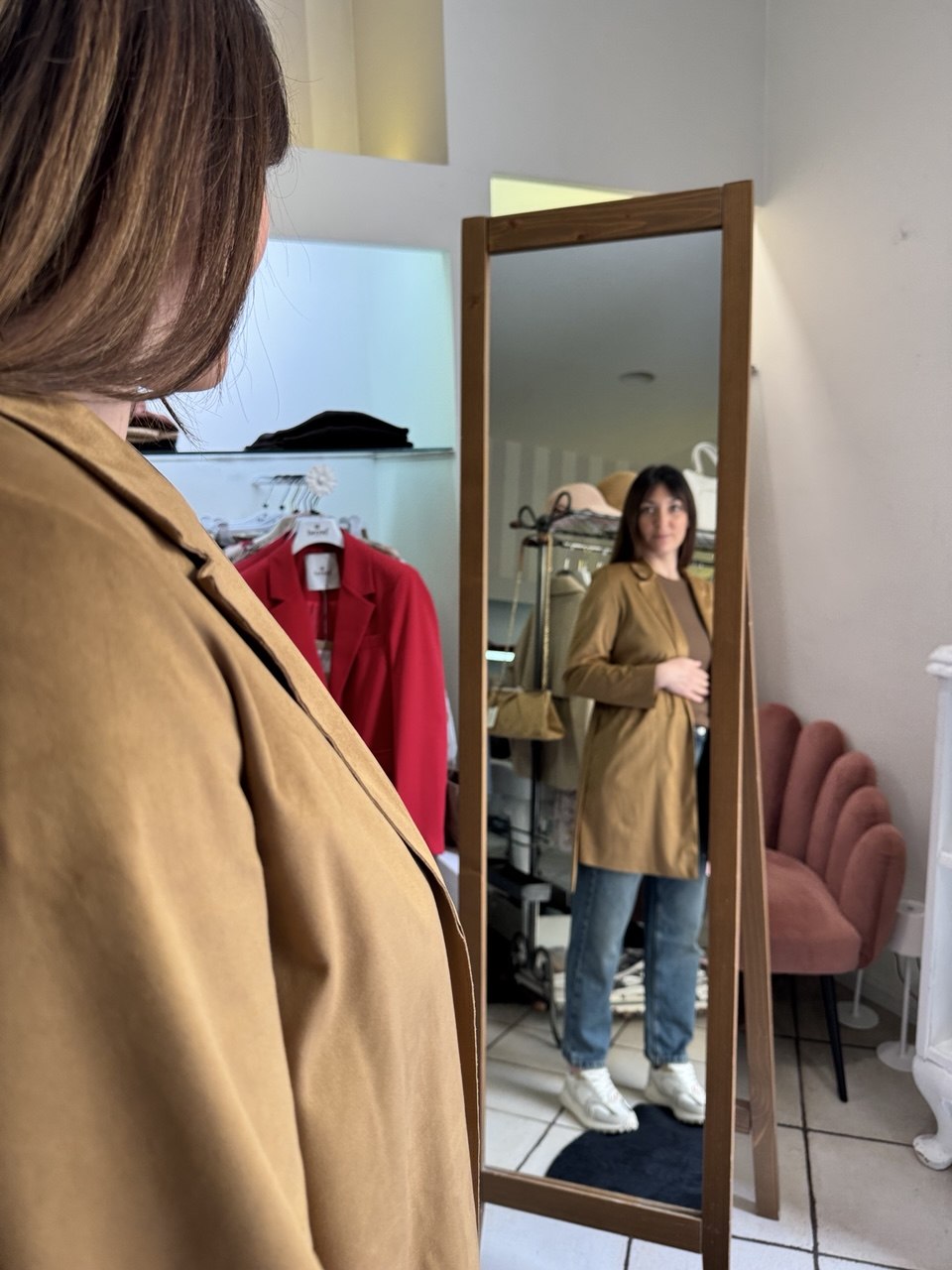 Giacca in Suede Indomina