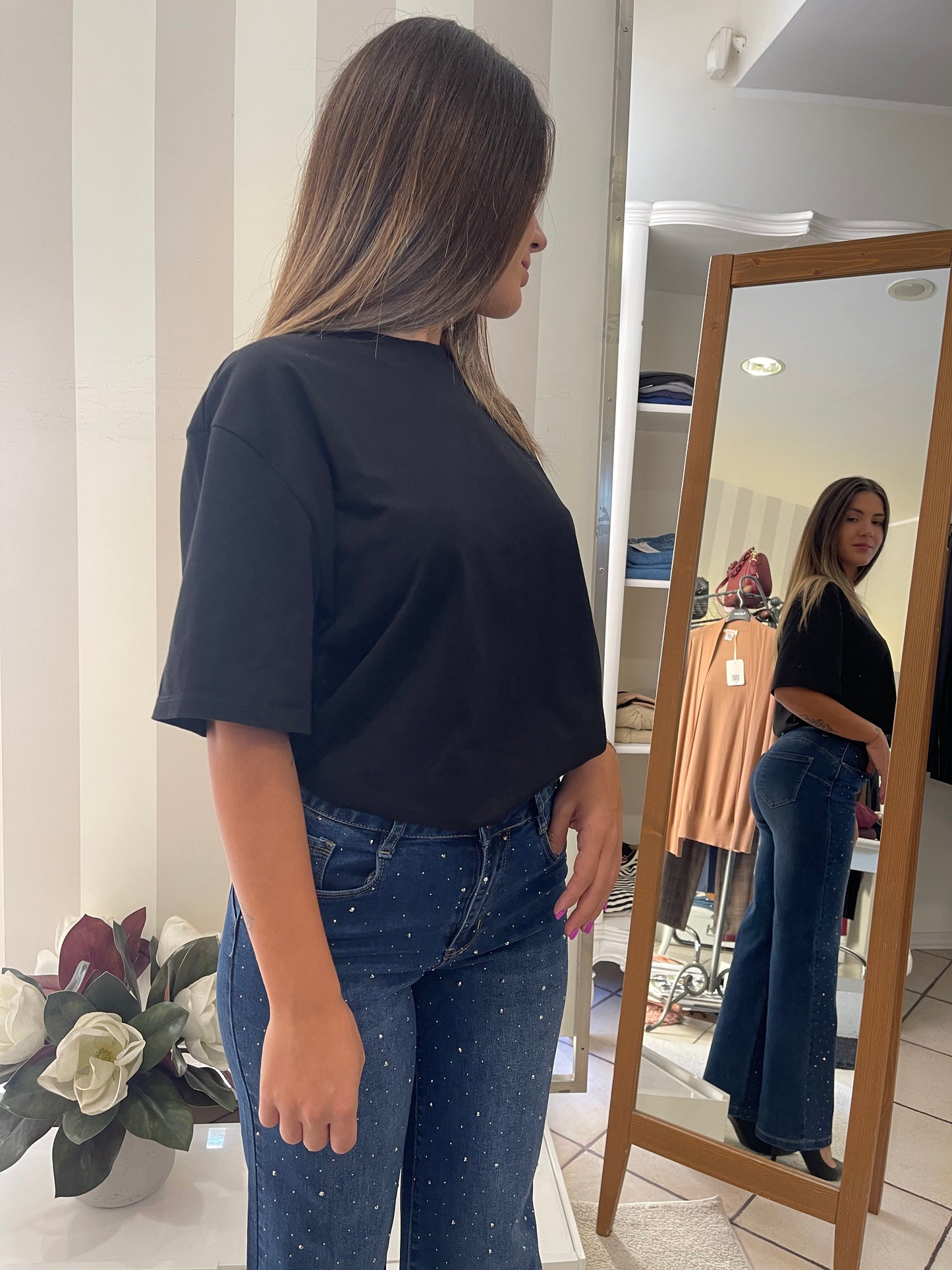 Jeans con strass Giorgia & Johns