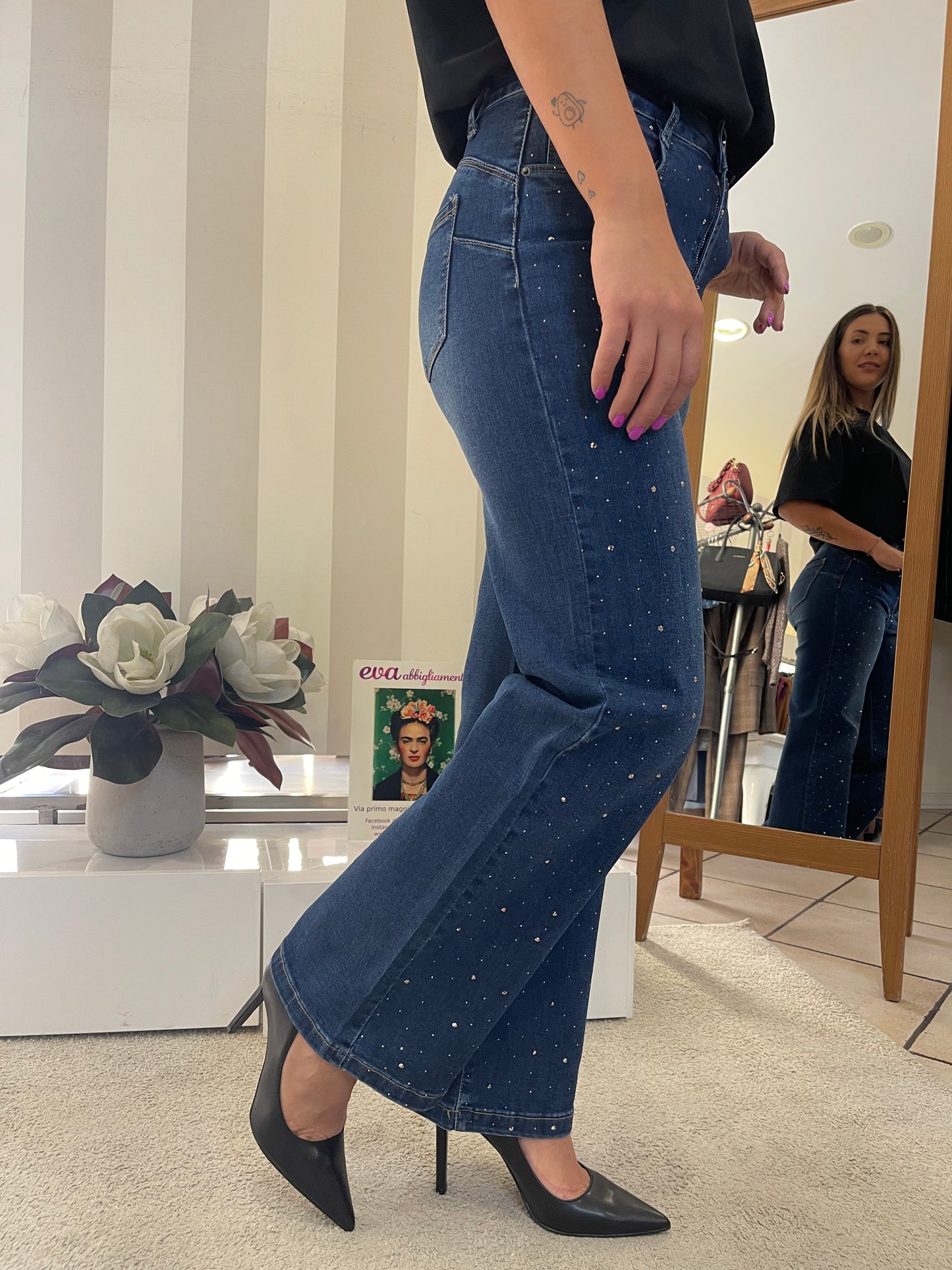 Jeans con strass Giorgia & Johns