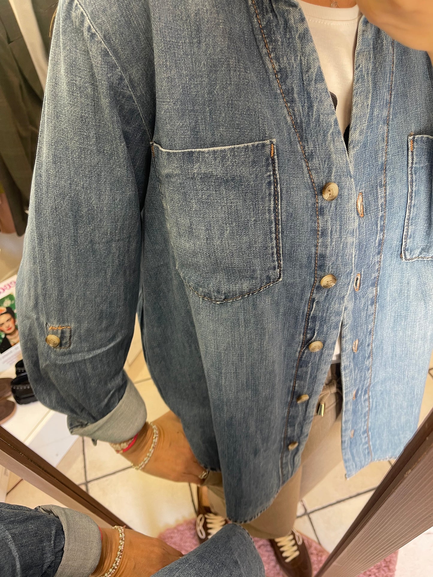 Giacca Camicia Denim Only