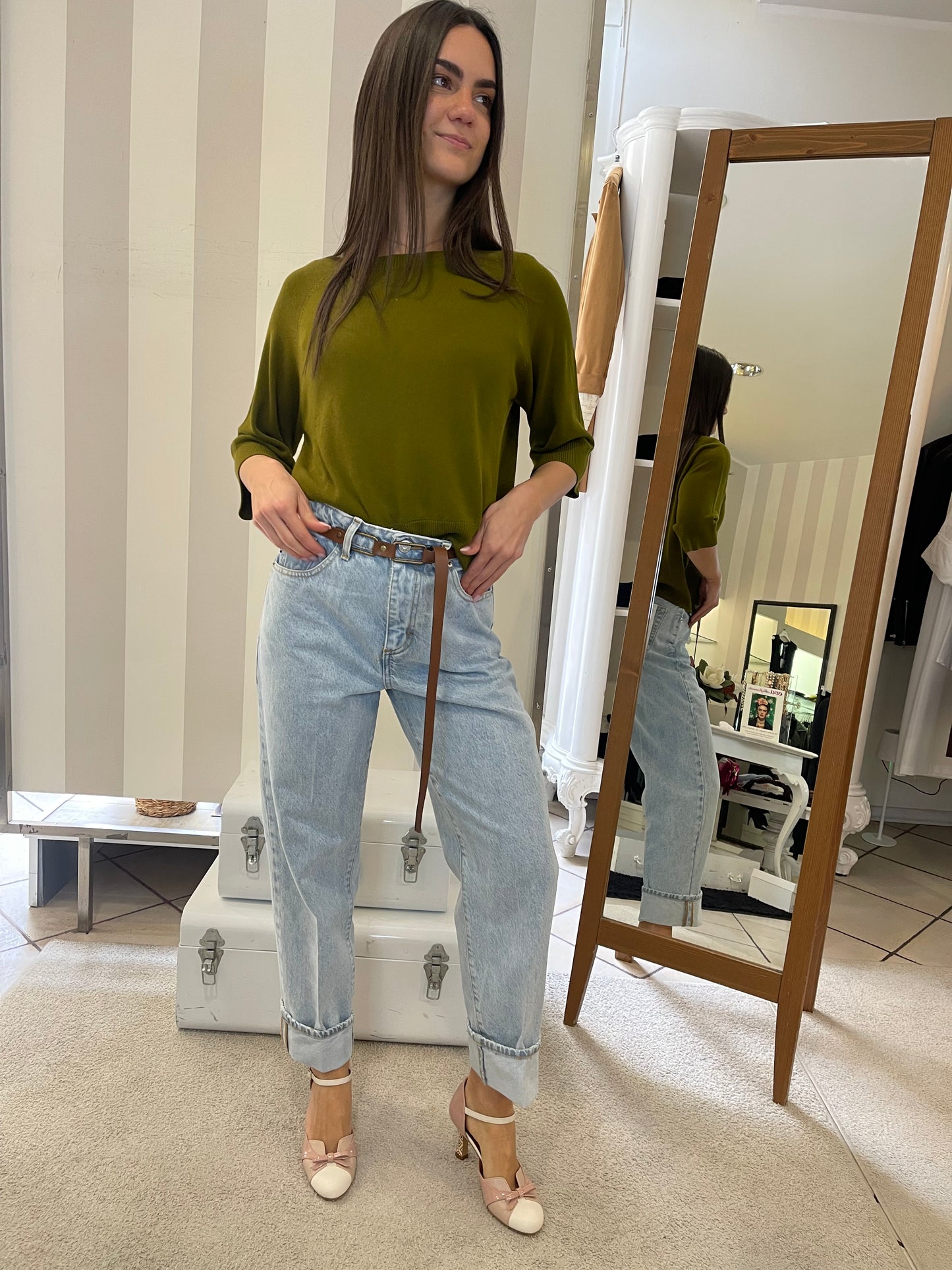 Jeans Mandy con Cintura - Haveone