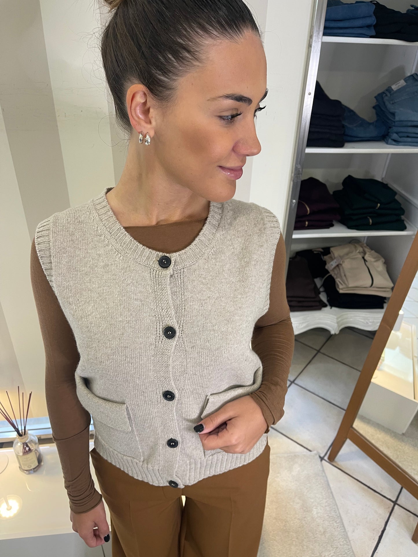 Gilet in maglia Vicolo