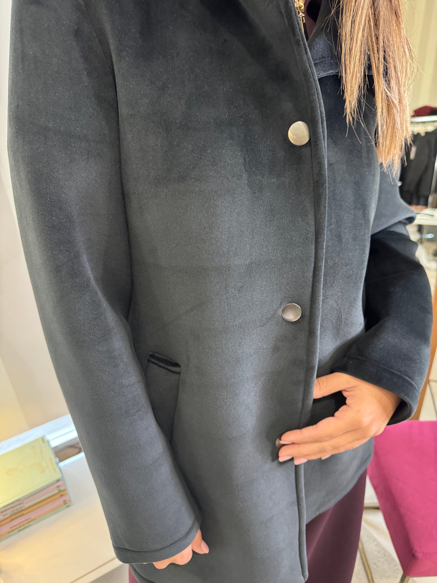 Cappottino velluto Indomina