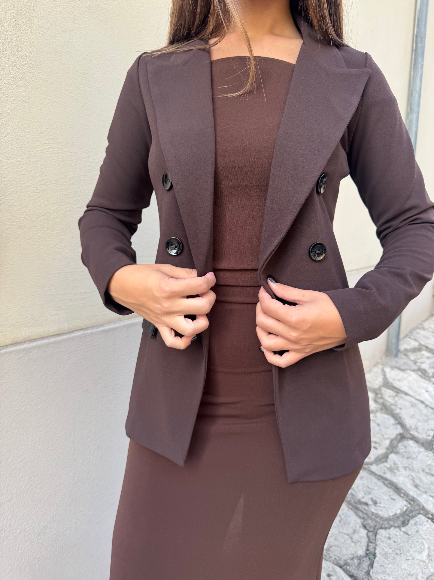 Giacca inserti in ecopelle Artigli