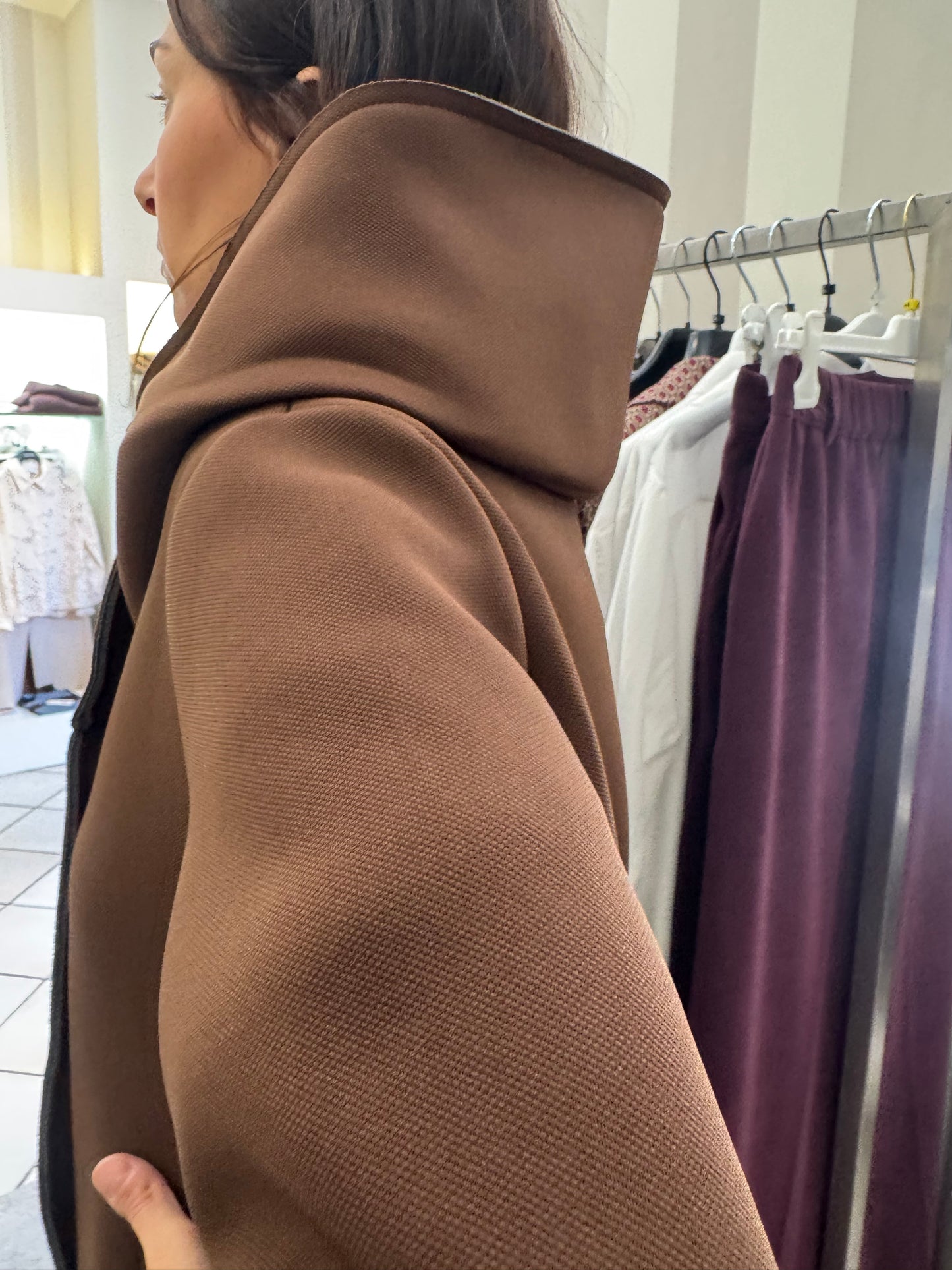 Giacca in neoprene con cappuccio Miss Love