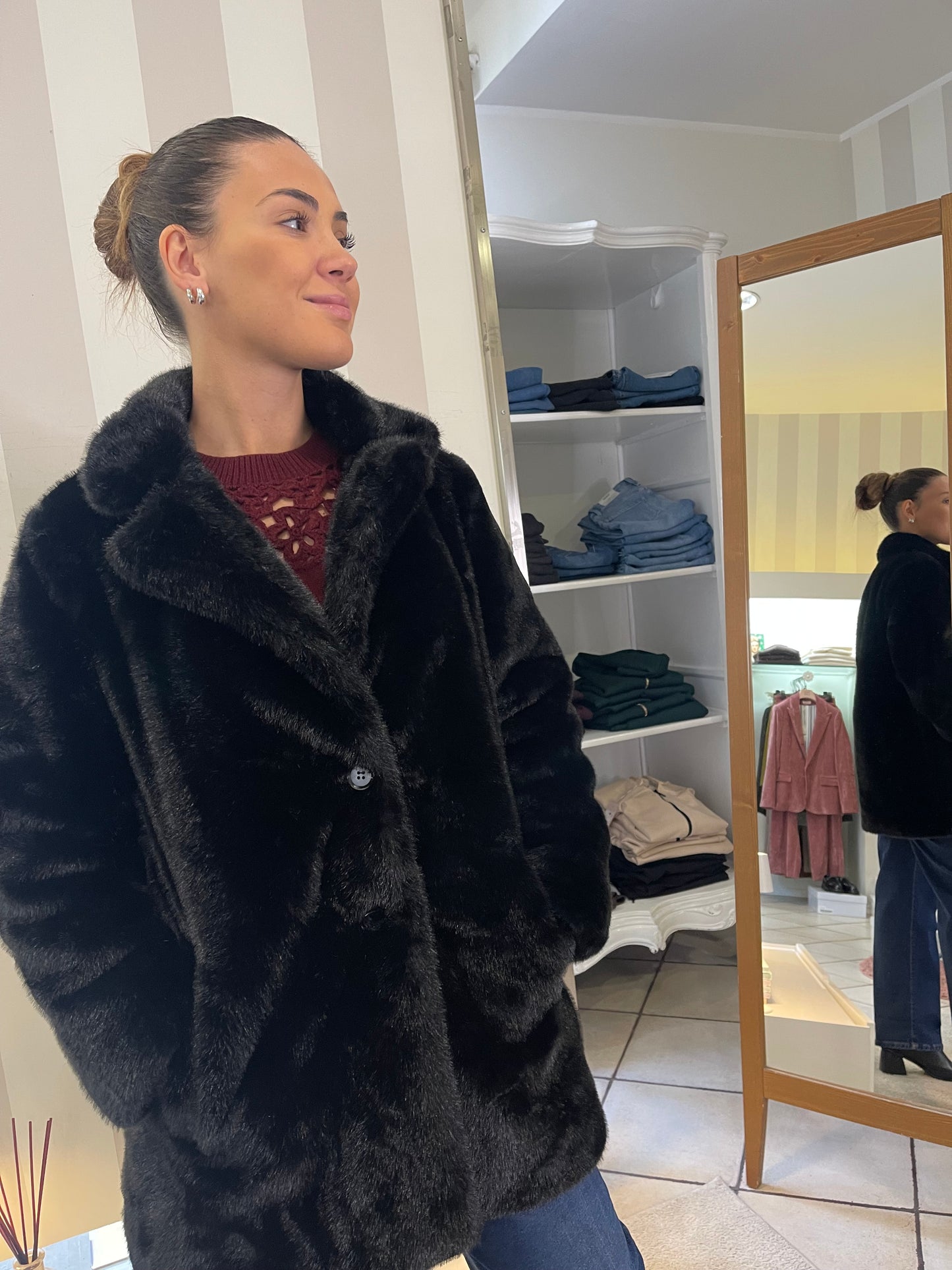 Cappotto in ecopelliccia Artigli