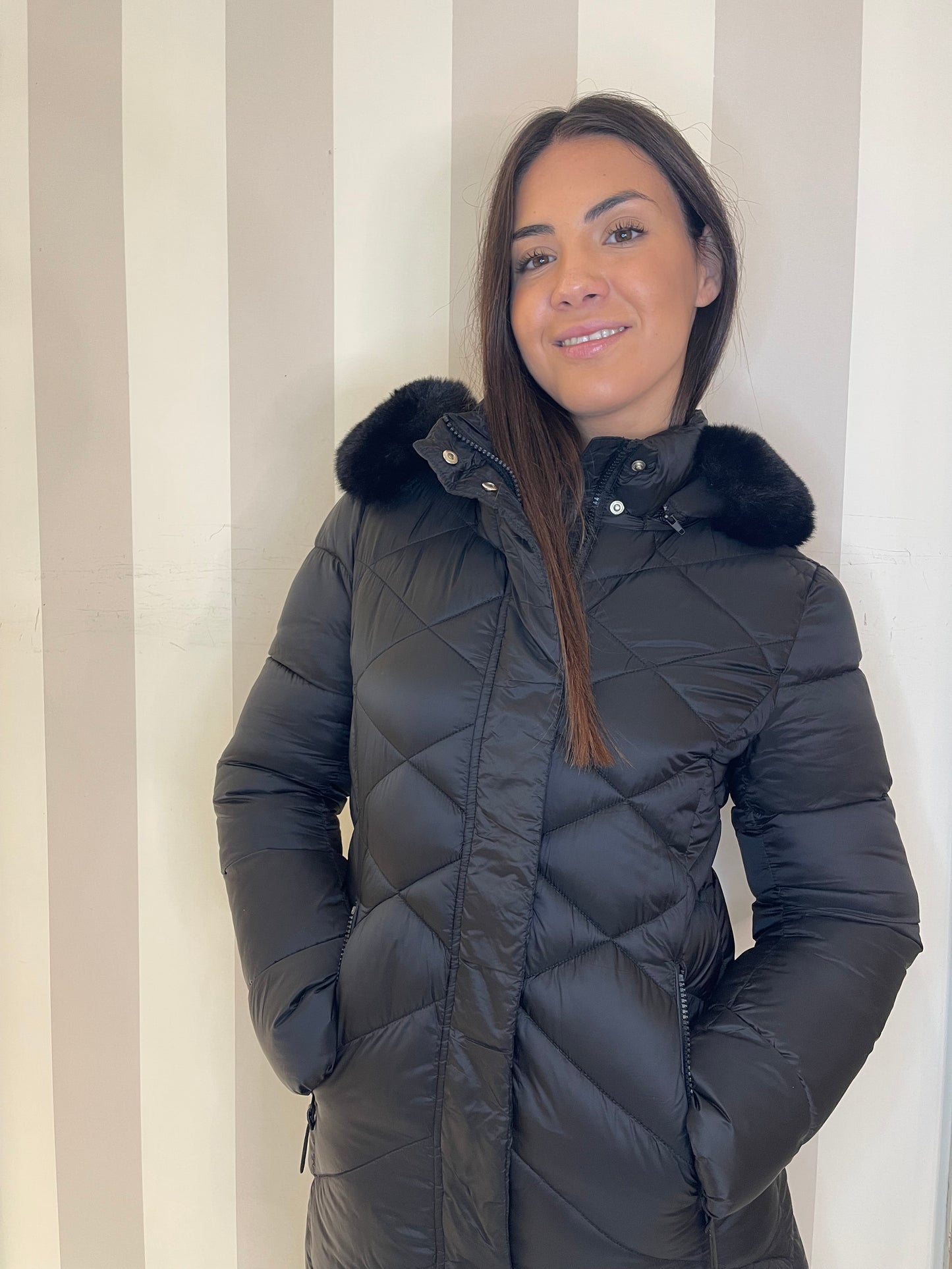 Piumino avvitato con cappuccio Azulè