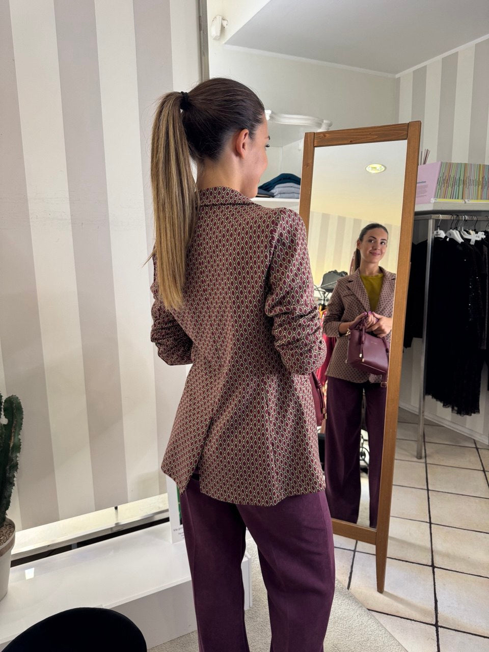 Giacca Stampa Geometrica - Brend