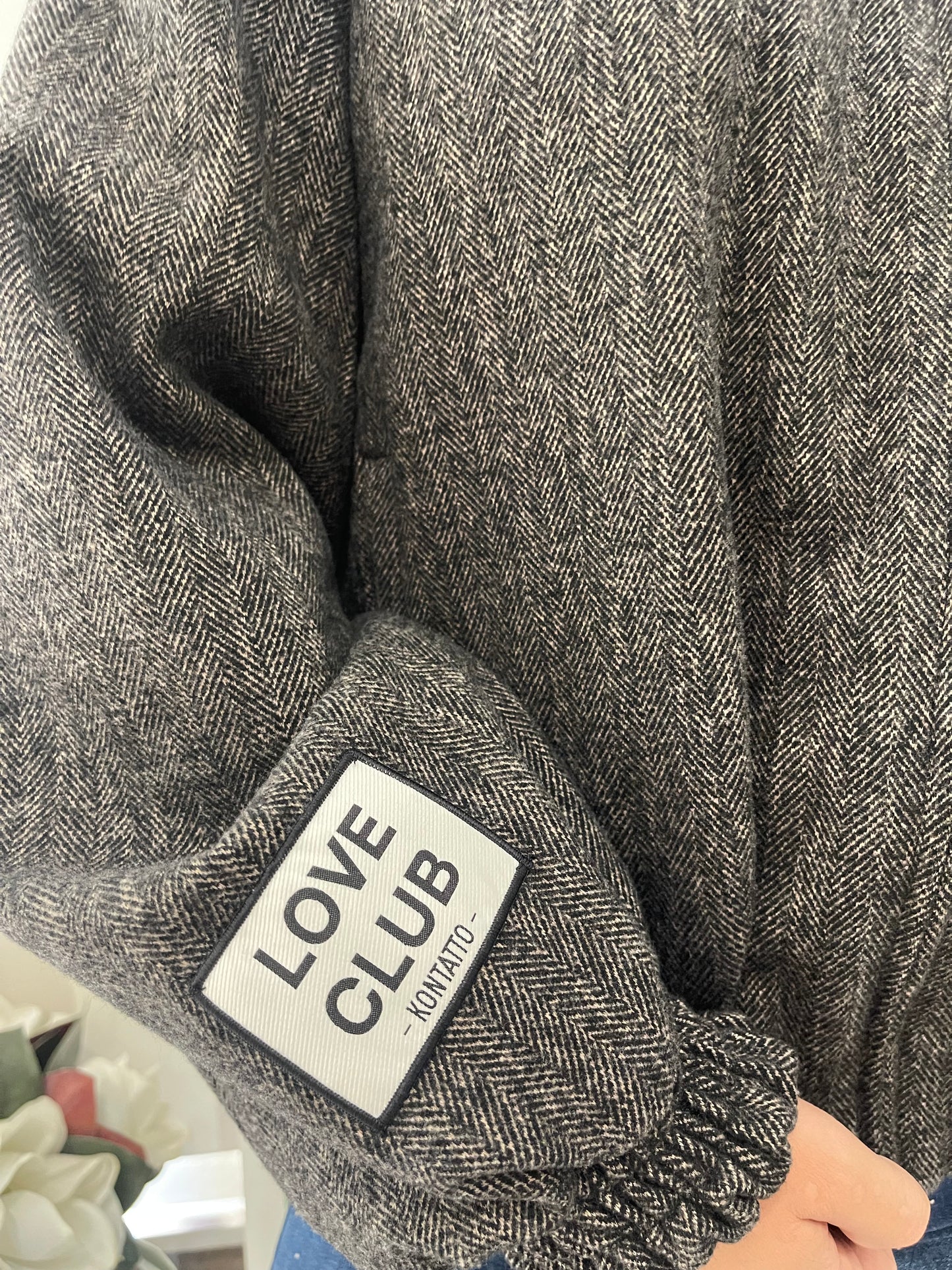Bomber Spigato Nero e Beige - Kontatto