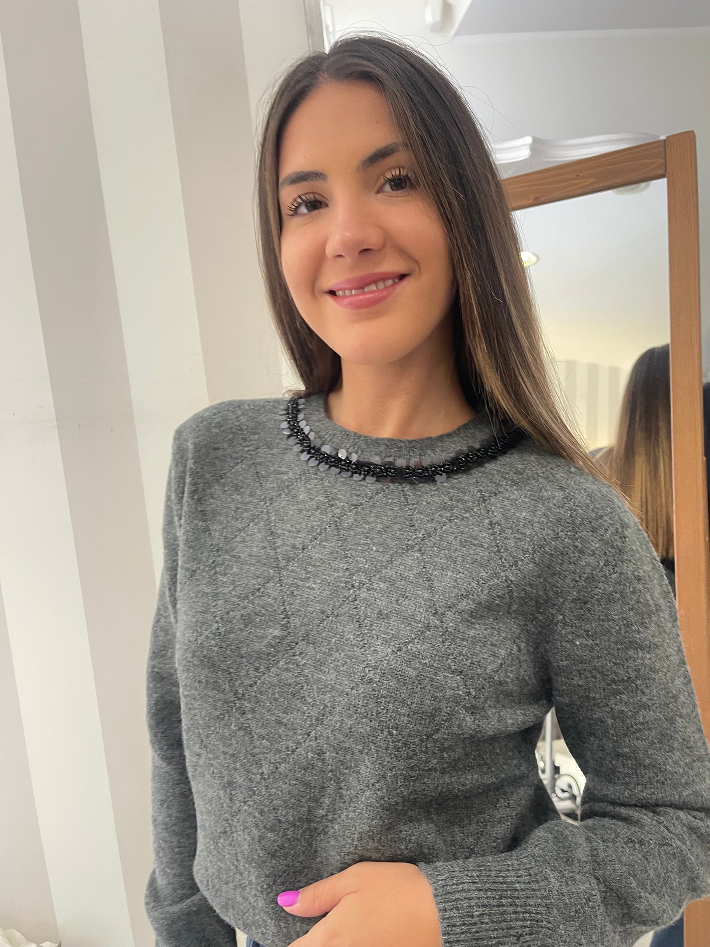 Maglia con dettagli sul collo Artigli