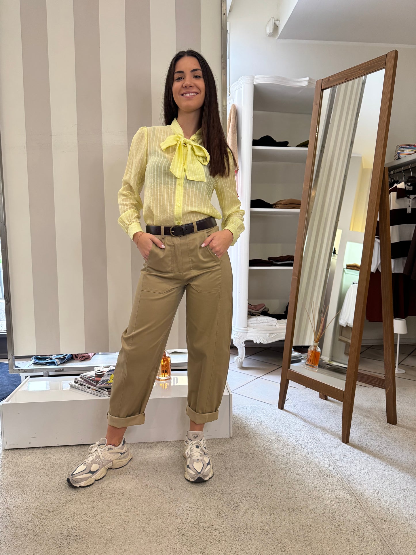 Pantalone barrel Brend