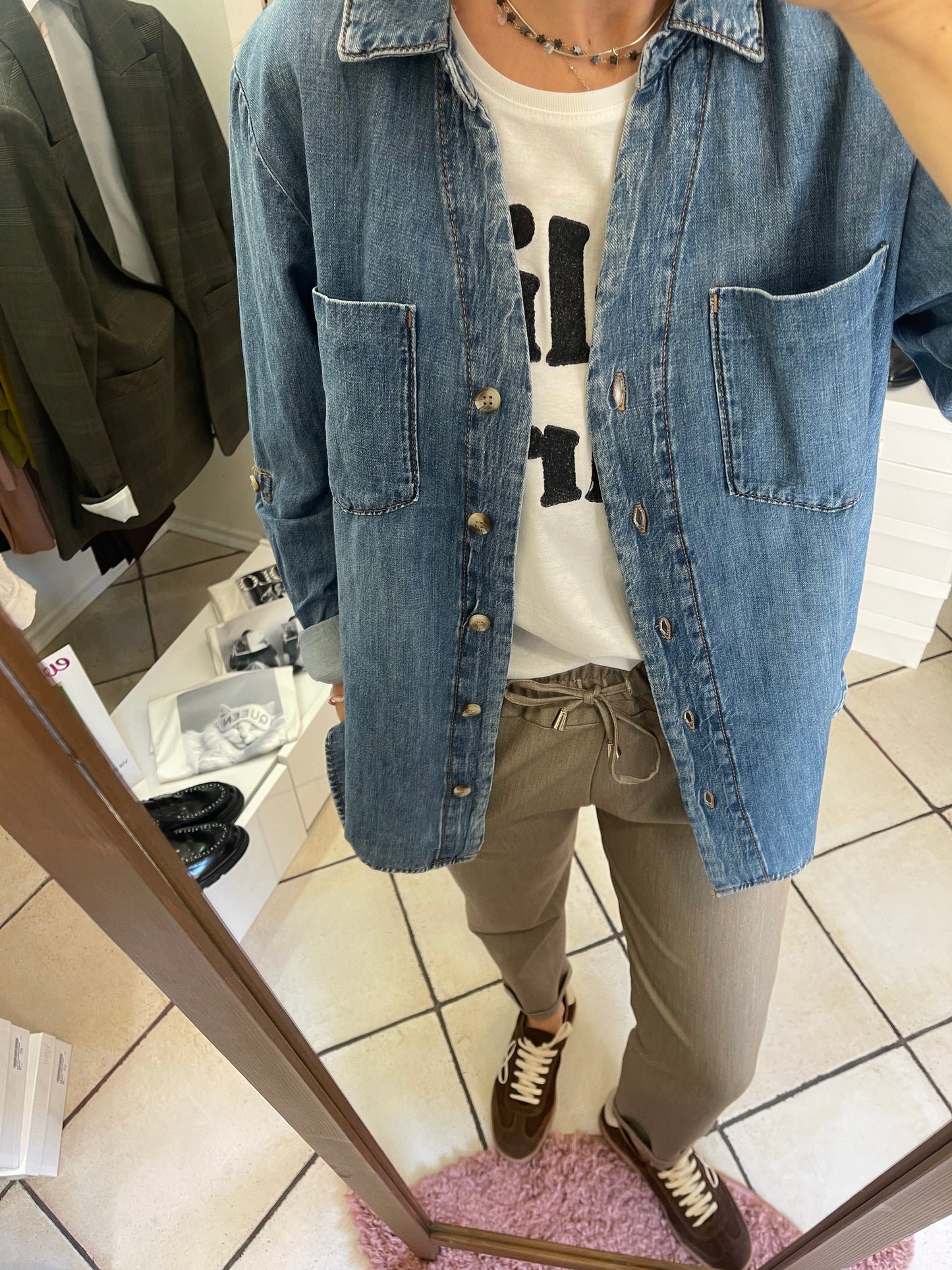 Giacca Camicia Denim Only
