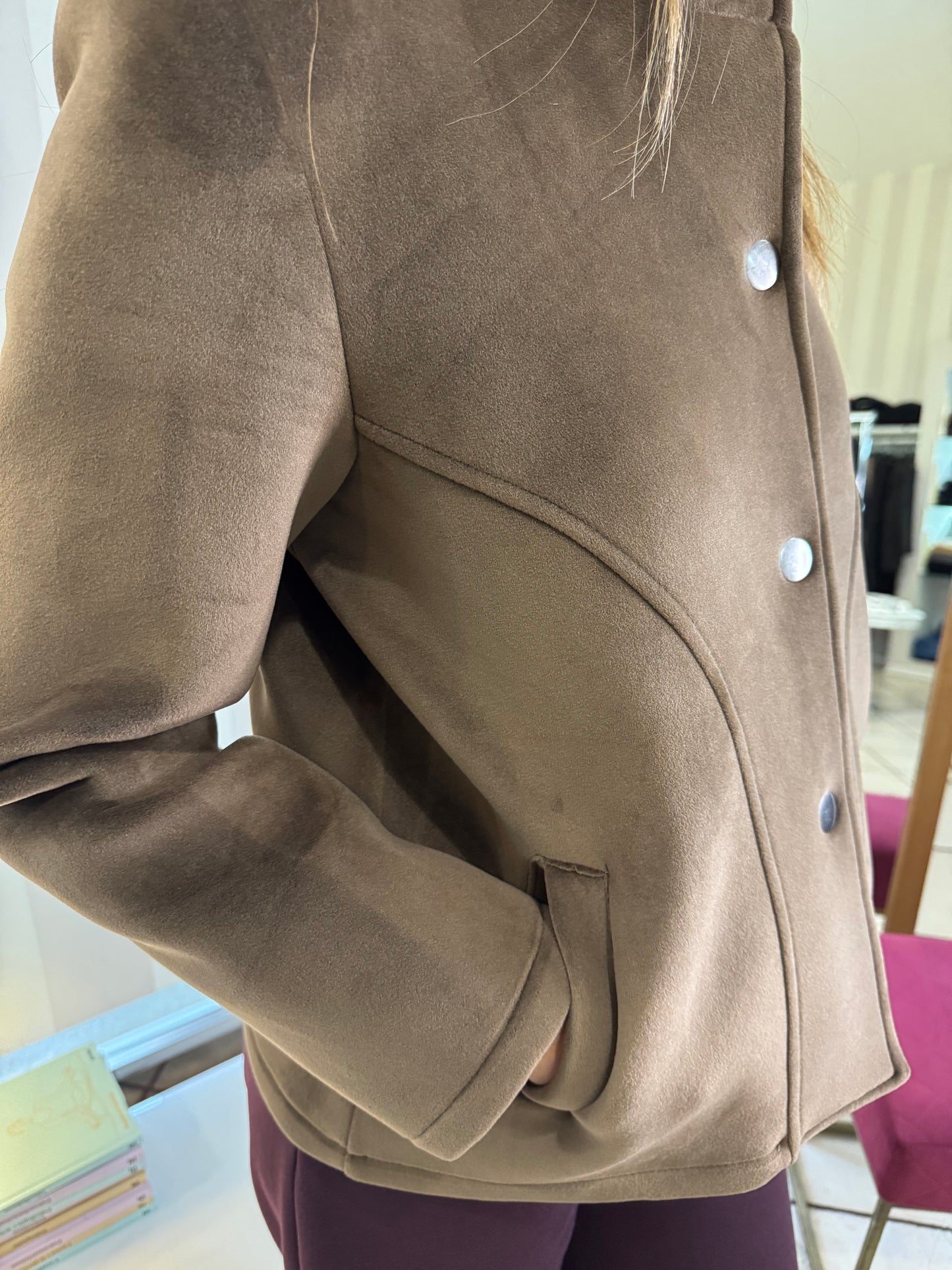 Giacca corta in velluto indomina