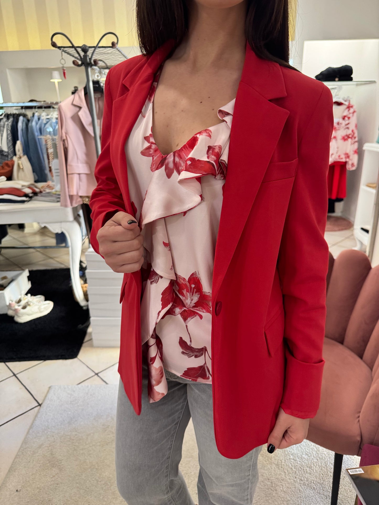 Blusa con rouches Artigli