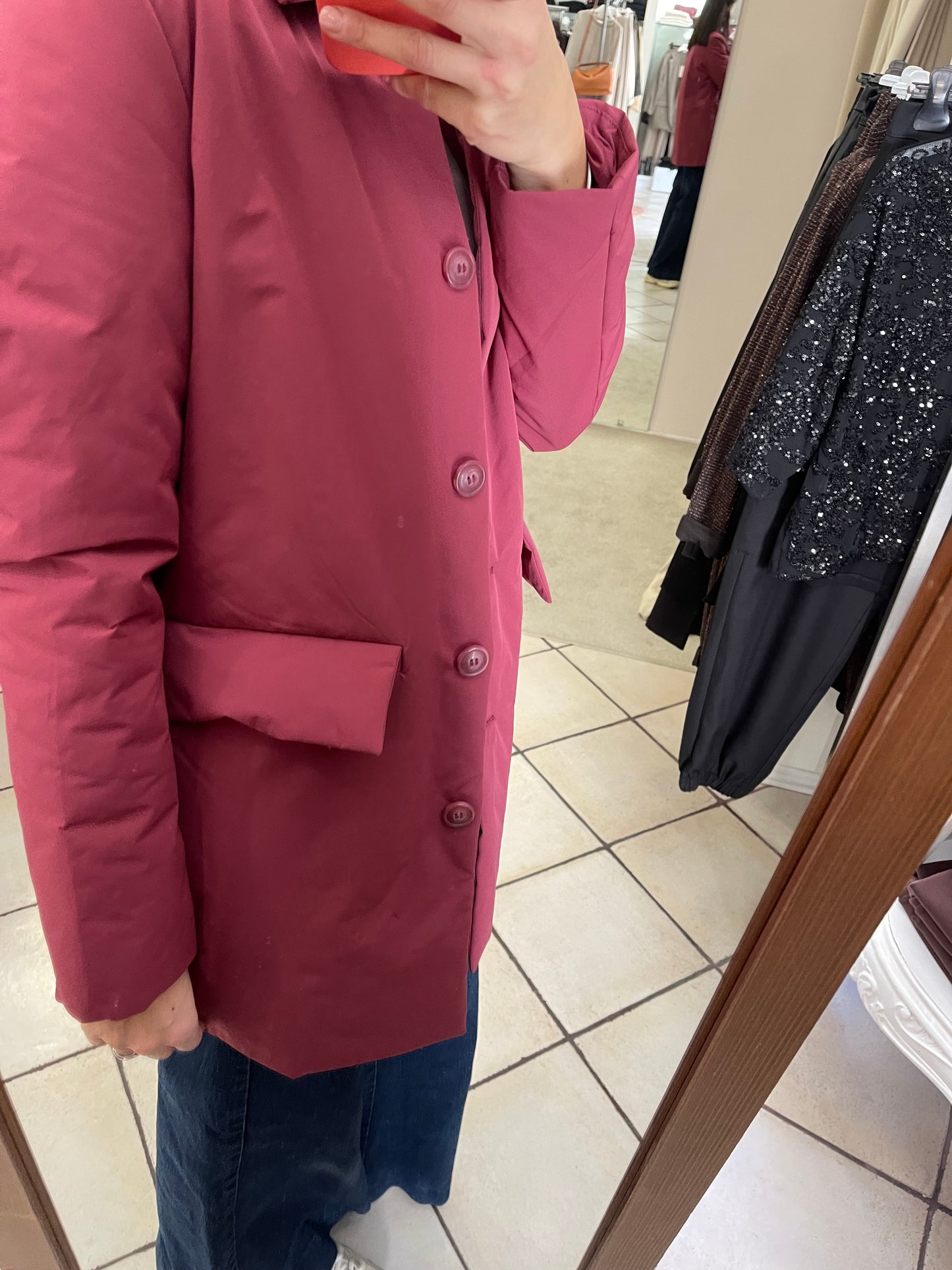 Piumino 100 grammi taglio cappottino Azulè