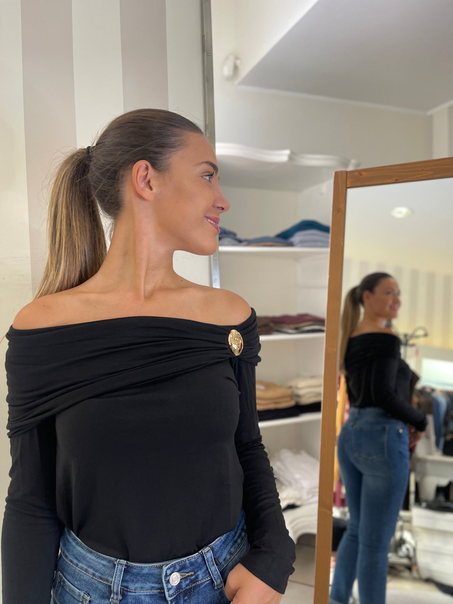 Maglia con Spalle Scoperte - Pour Moi