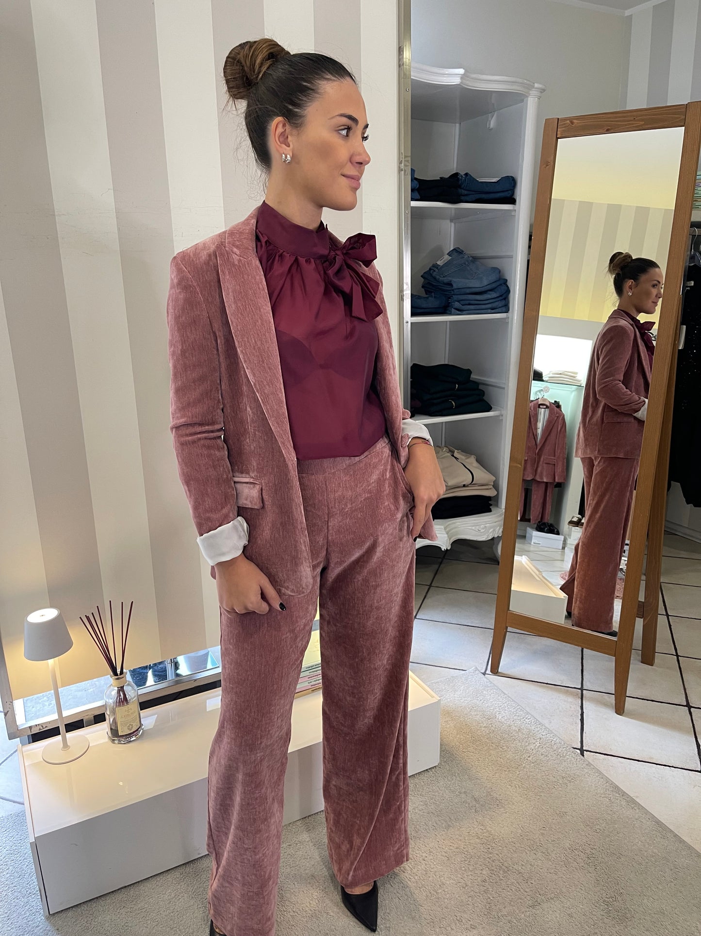 Camicia con fiocco Eiki