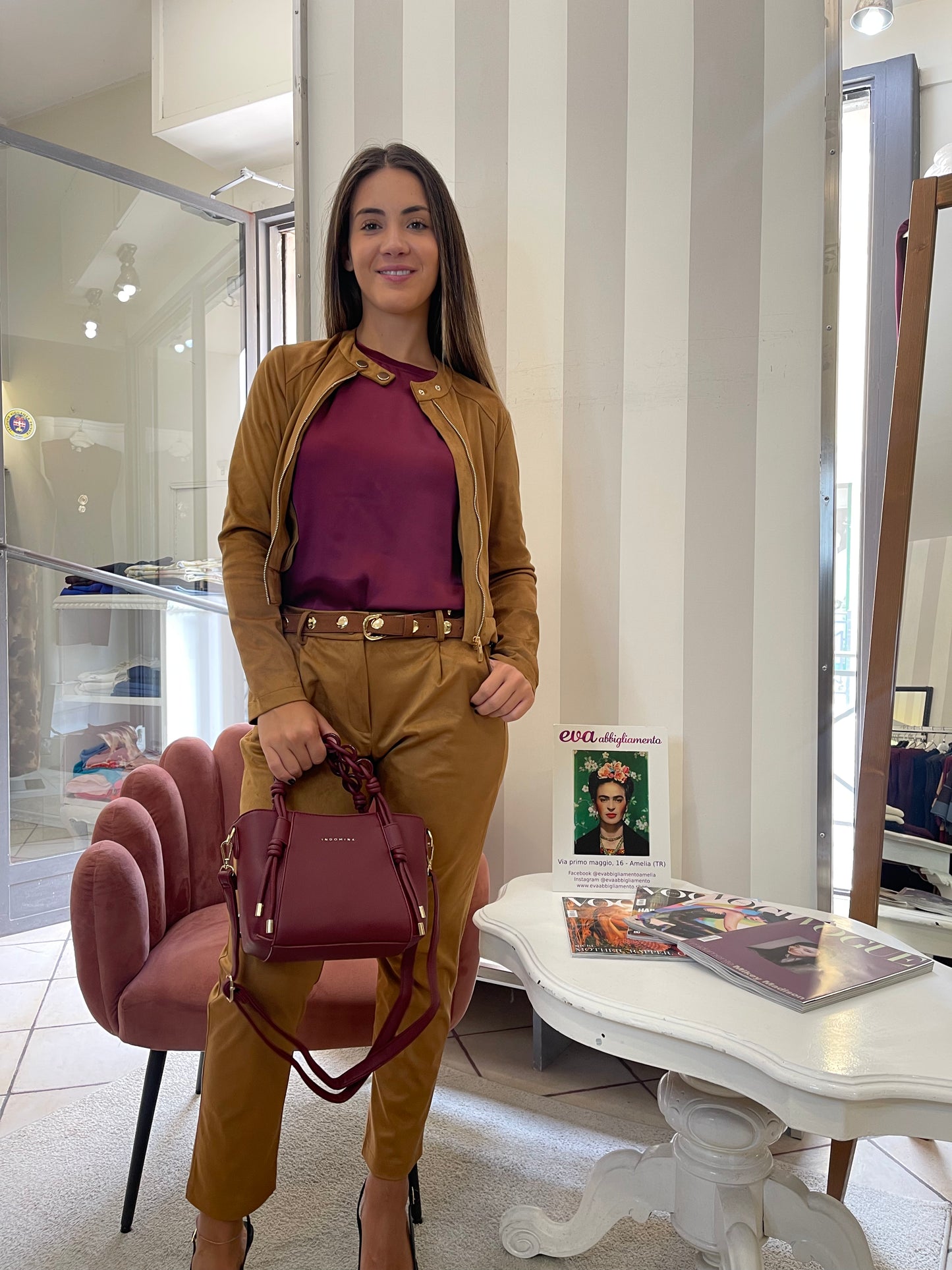 Pantalone Effetto Suede - Giorgia & Johns