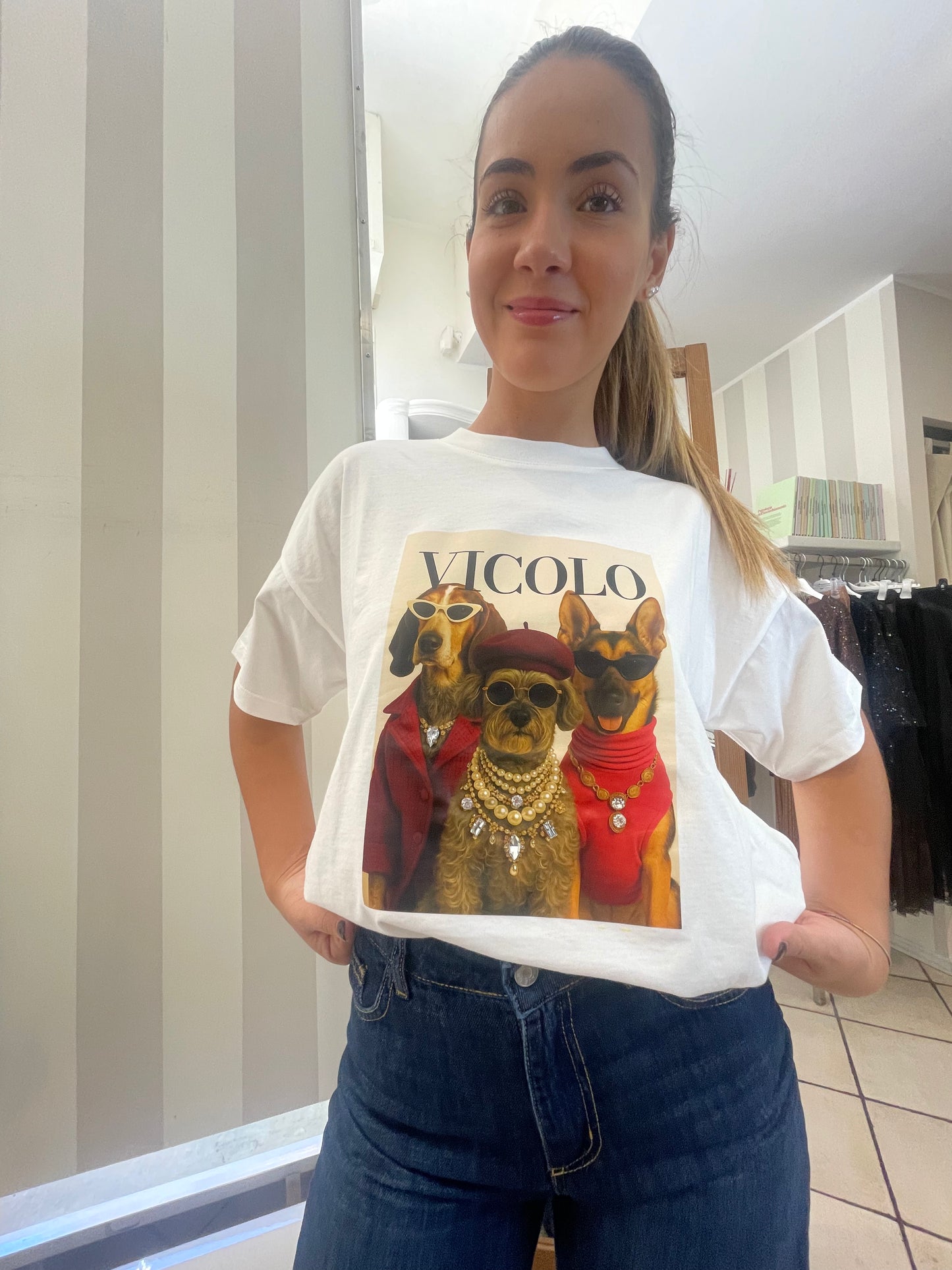 T-shirt Girocollo Stampa - Vicolo