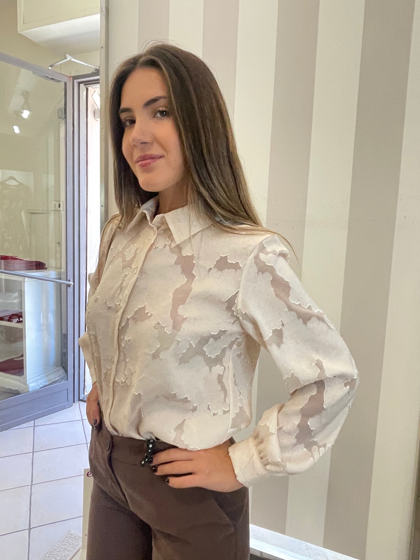 Camicia Effetto Ricamo - Giorgia & Johns