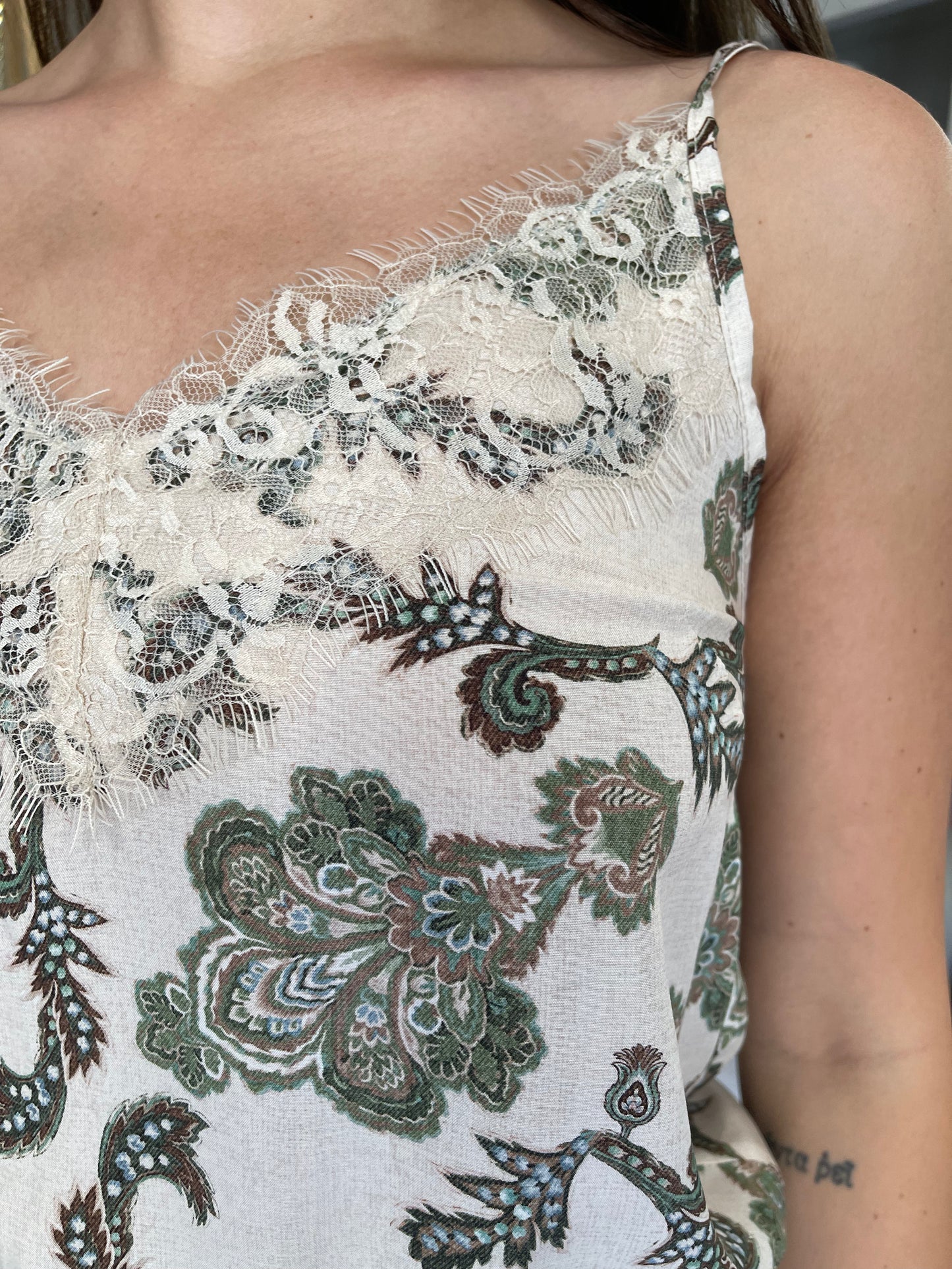Top pizzo/fantasia Brend