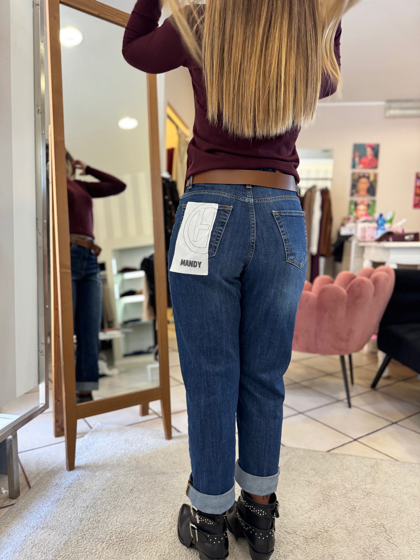 Jeans Mandy con Cintura - Haveone