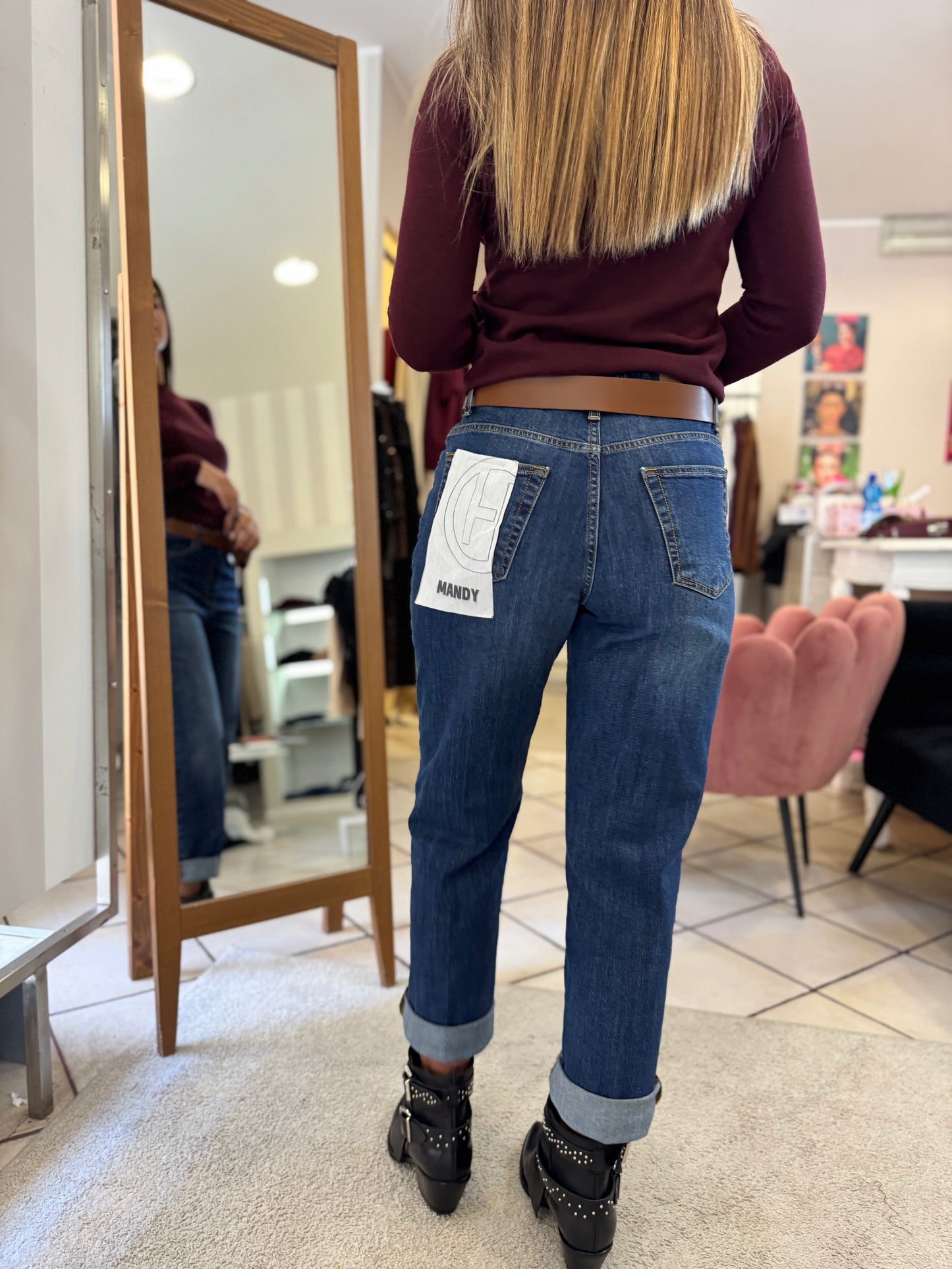 Jeans Mandy con Cintura - Haveone