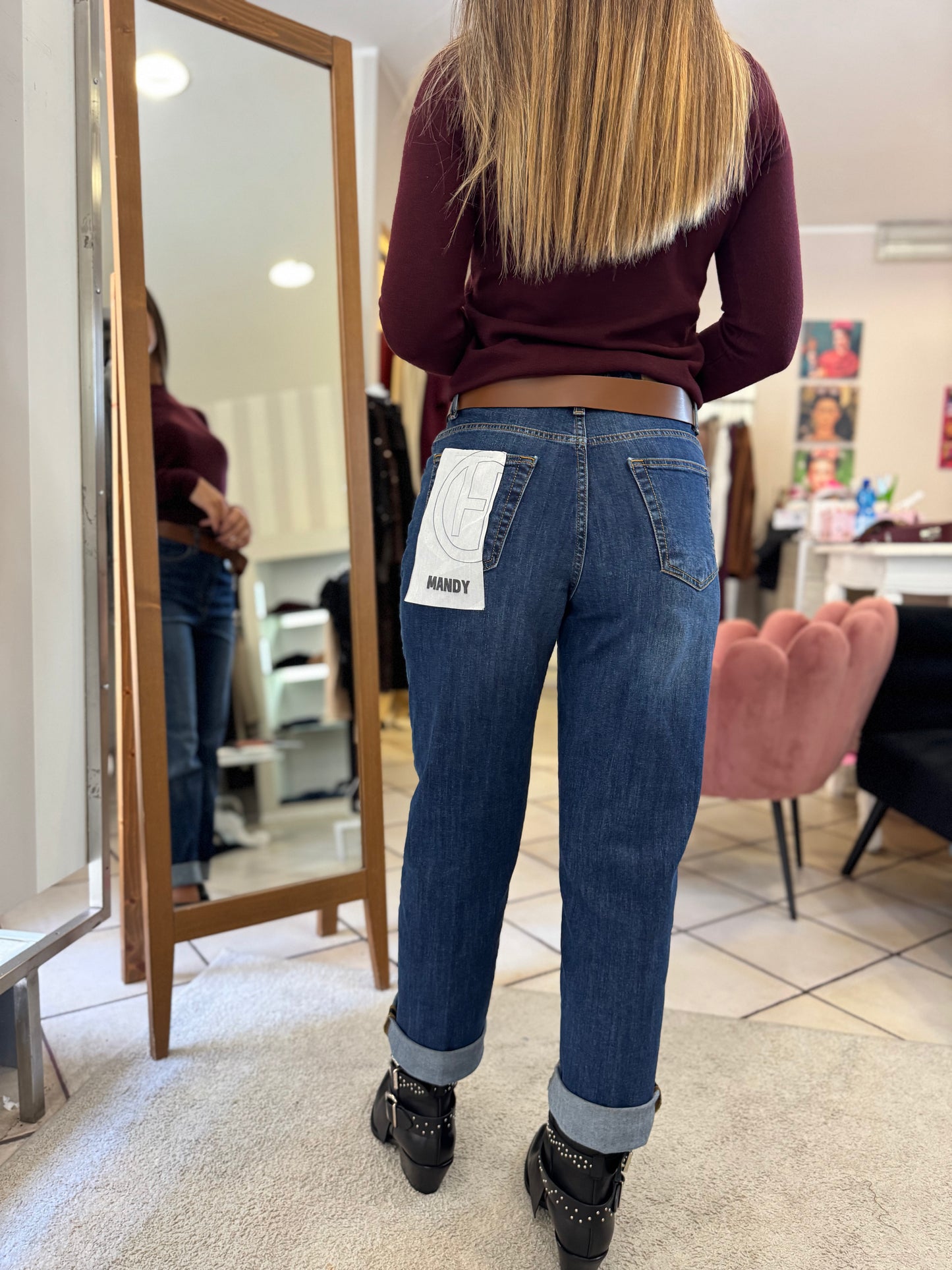 Jeans Mandy con Cintura - Haveone