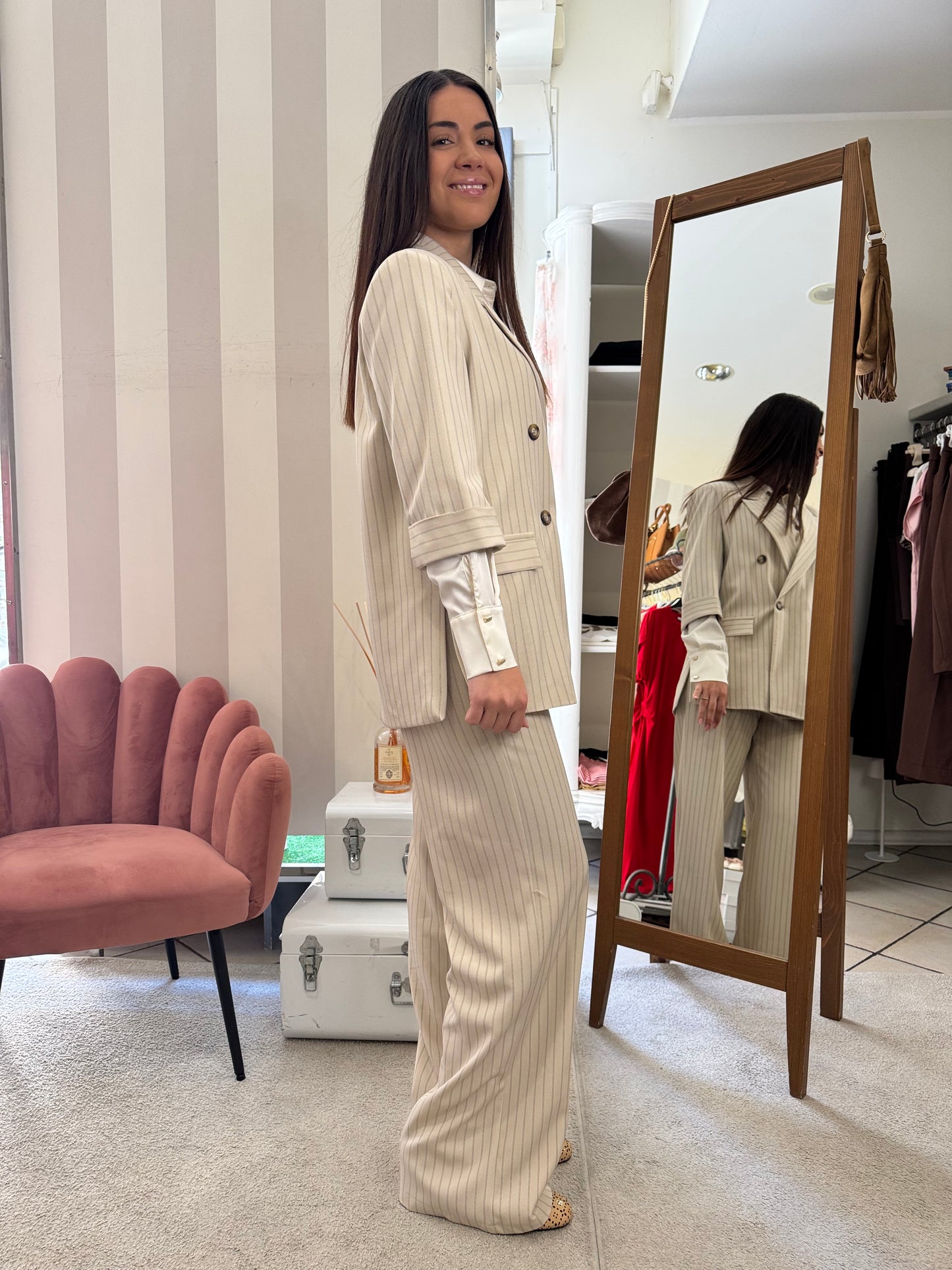 Completo gessato Brend