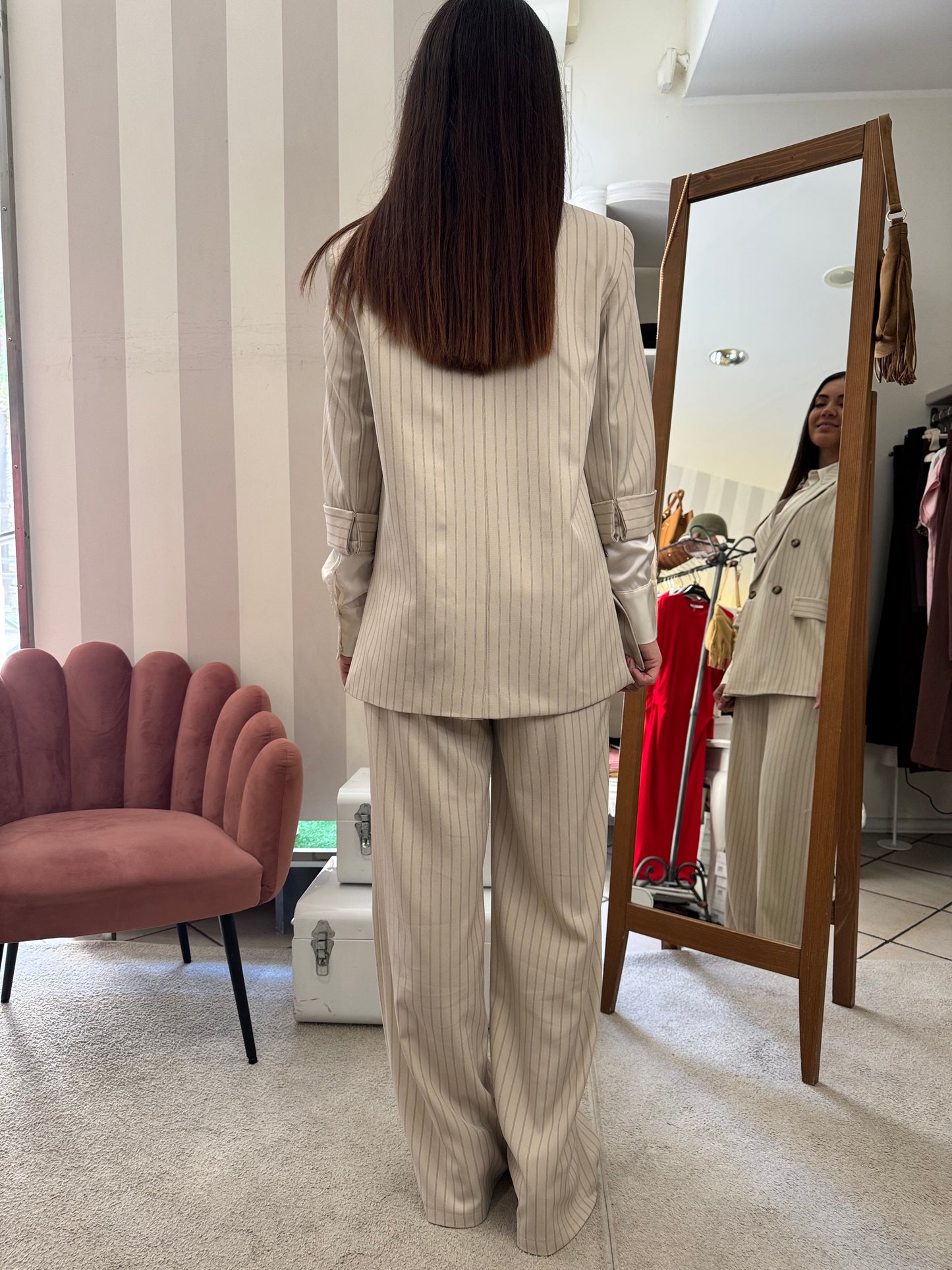 Completo gessato Brend