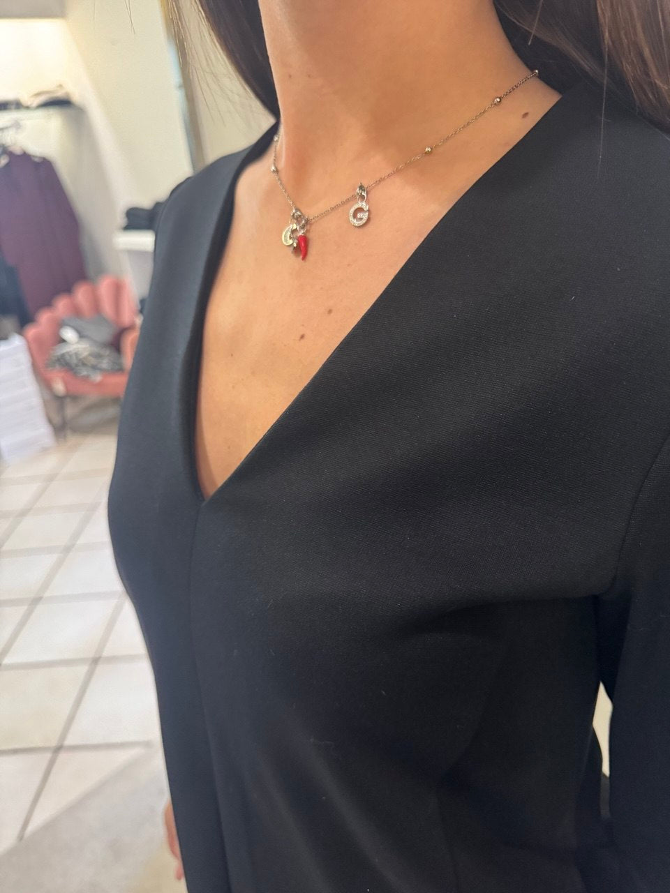 Abito con bottoni oro Giorgia & Johns