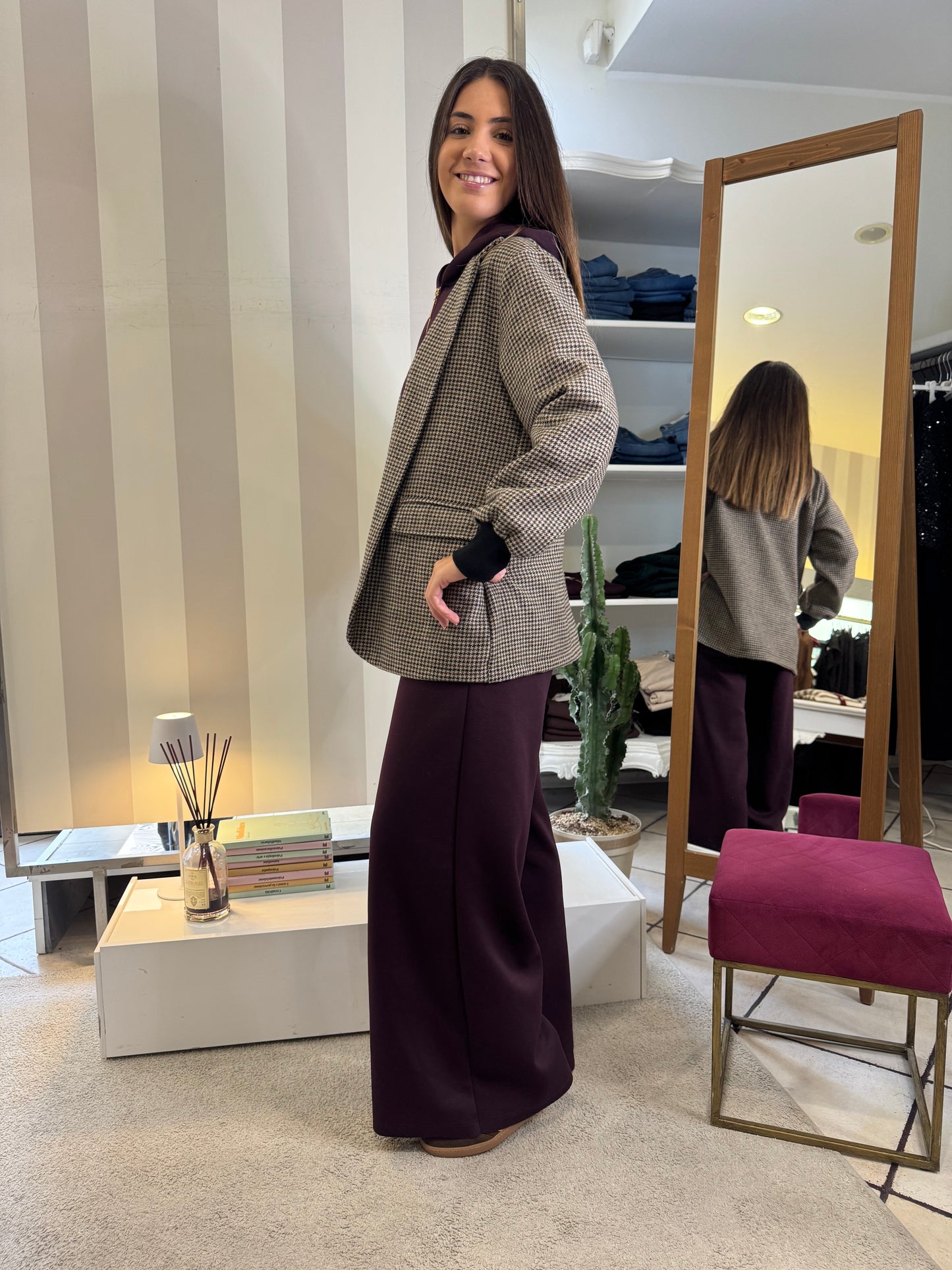 Giacca pied de poule Brend