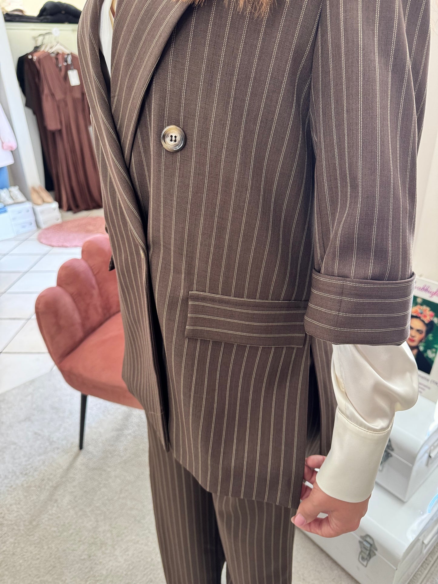 Completo gessato Brend