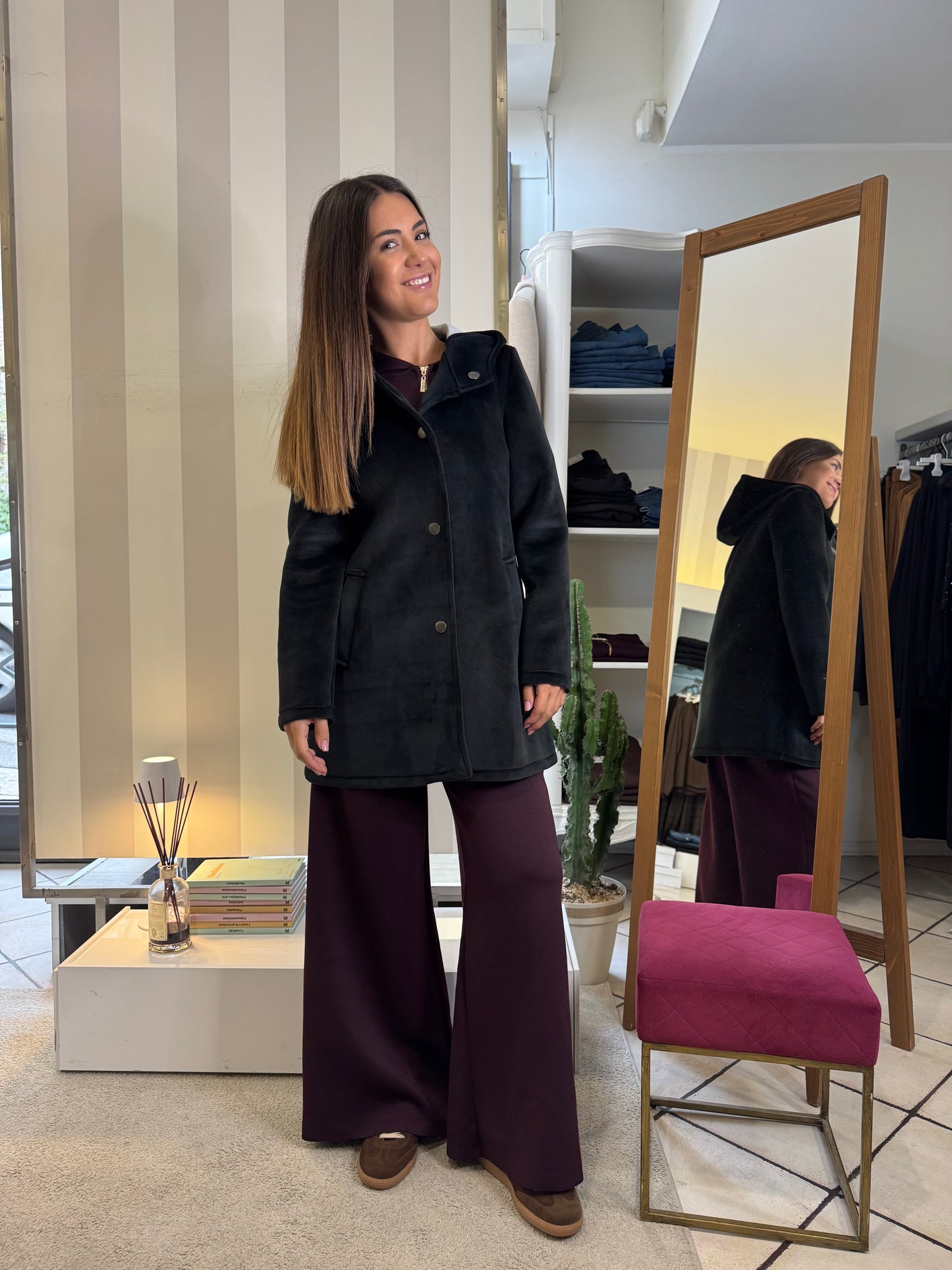 Cappottino velluto Indomina