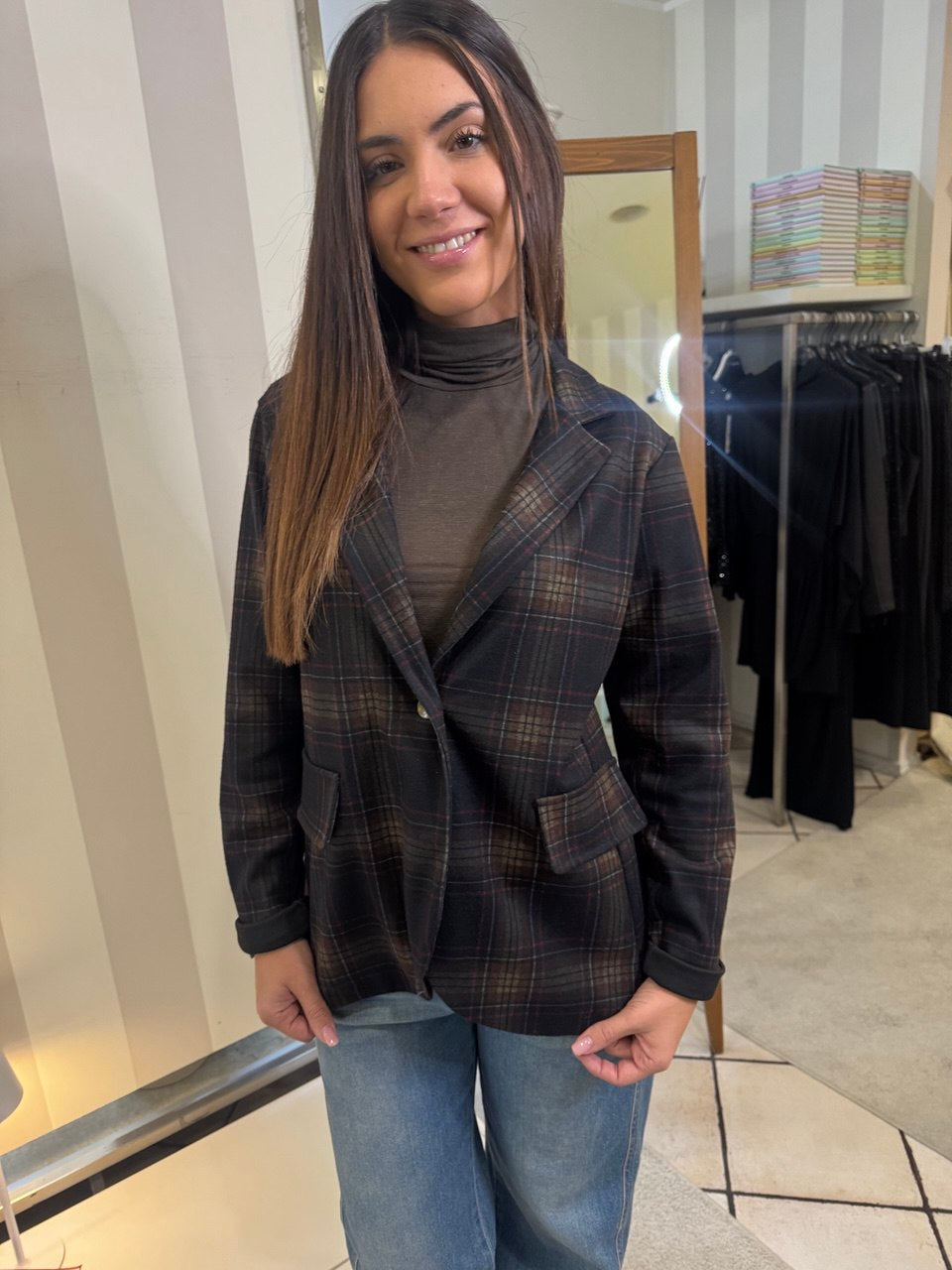 Giacca a quadri La Ellie