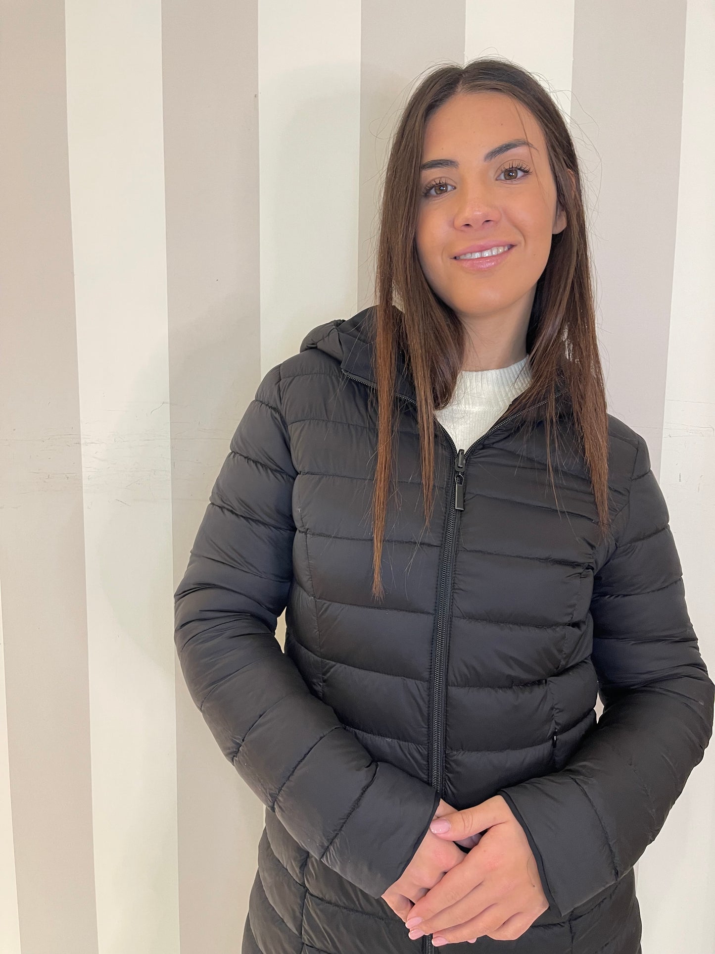 Piumino reversibile giacca in tessuto tecnico Azulè