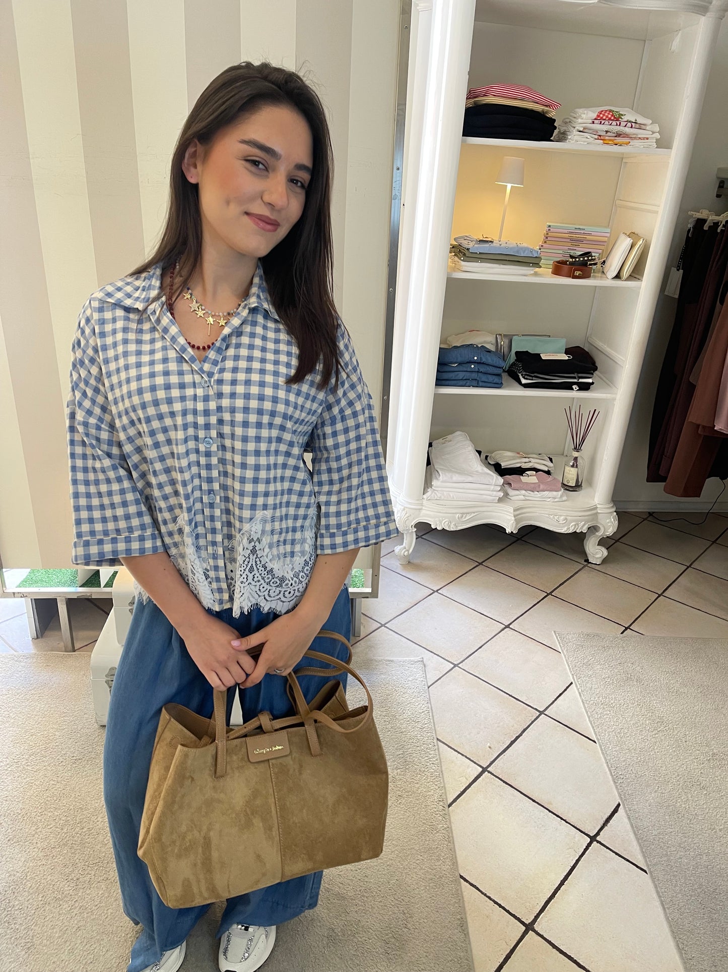Camicia manica corta a quadri Brend