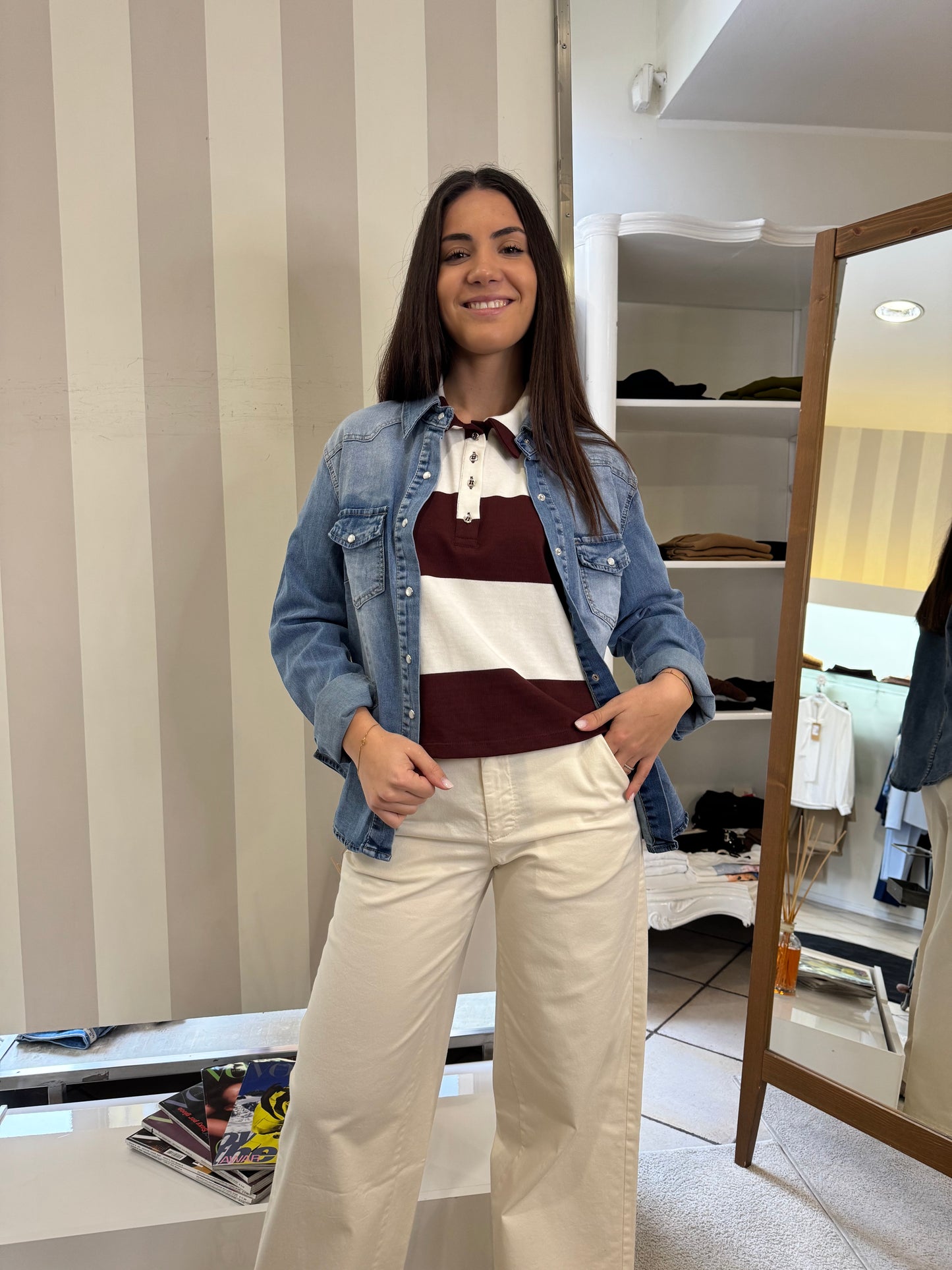 Pantalone con foulard Kontatto