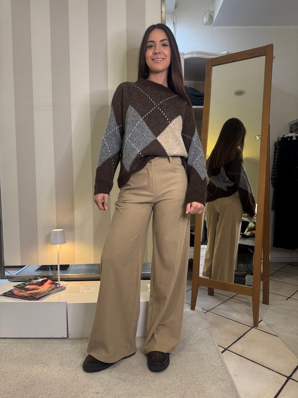 Pantalone in velluto a coste Brend