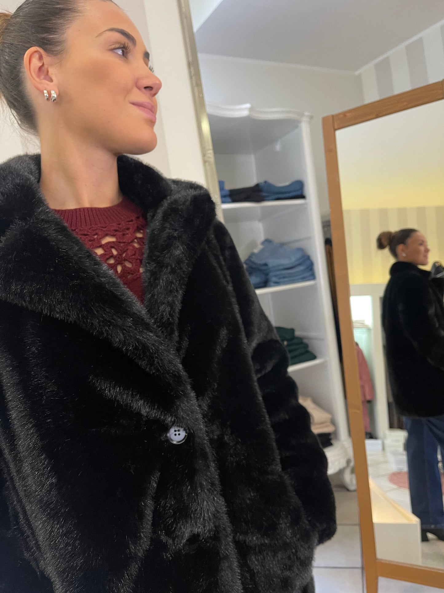 Cappotto in ecopelliccia Artigli