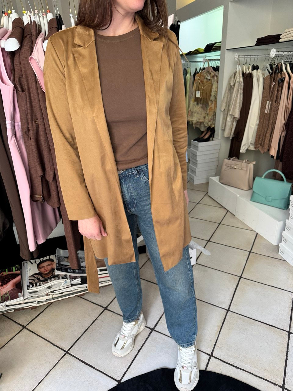 Giacca in Suede Indomina