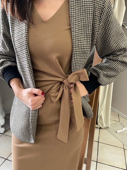 Abito midi con fiocco La Ellie