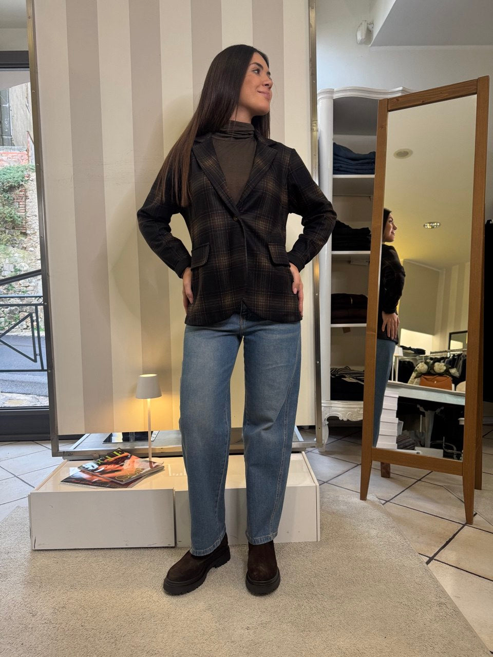 Giacca a quadri La Ellie