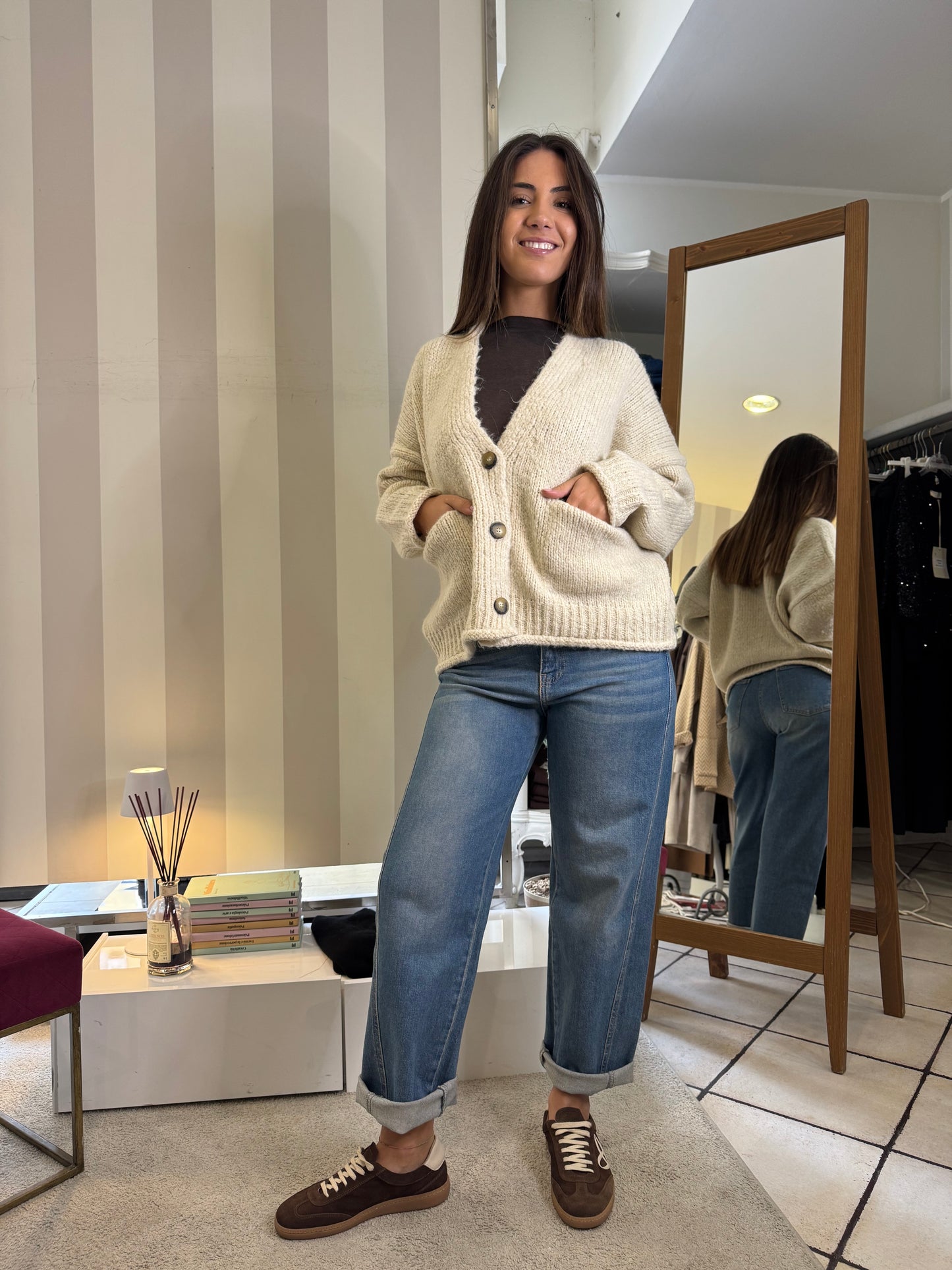 Cardigan over in maglia Vicolo