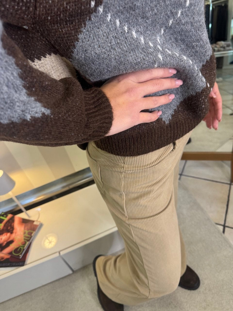 Pantalone in velluto a coste Brend