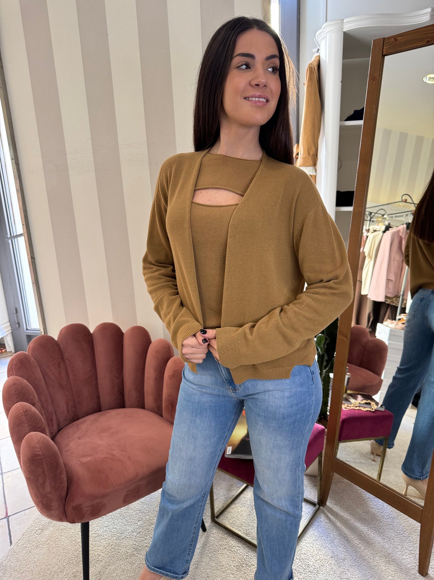 Giacchina corta in filo Kontatto