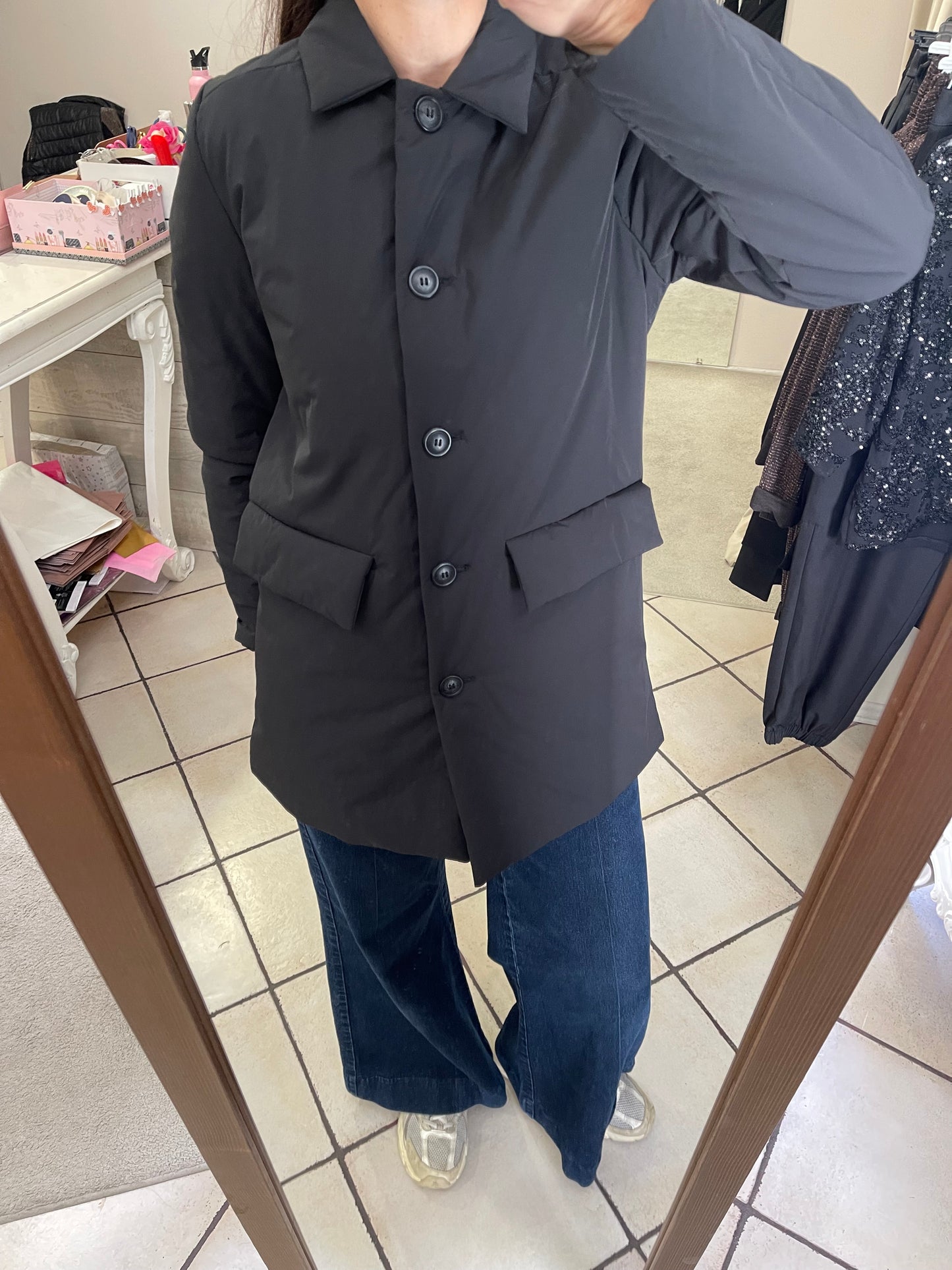 Piumino 100 grammi taglio cappottino Azulè