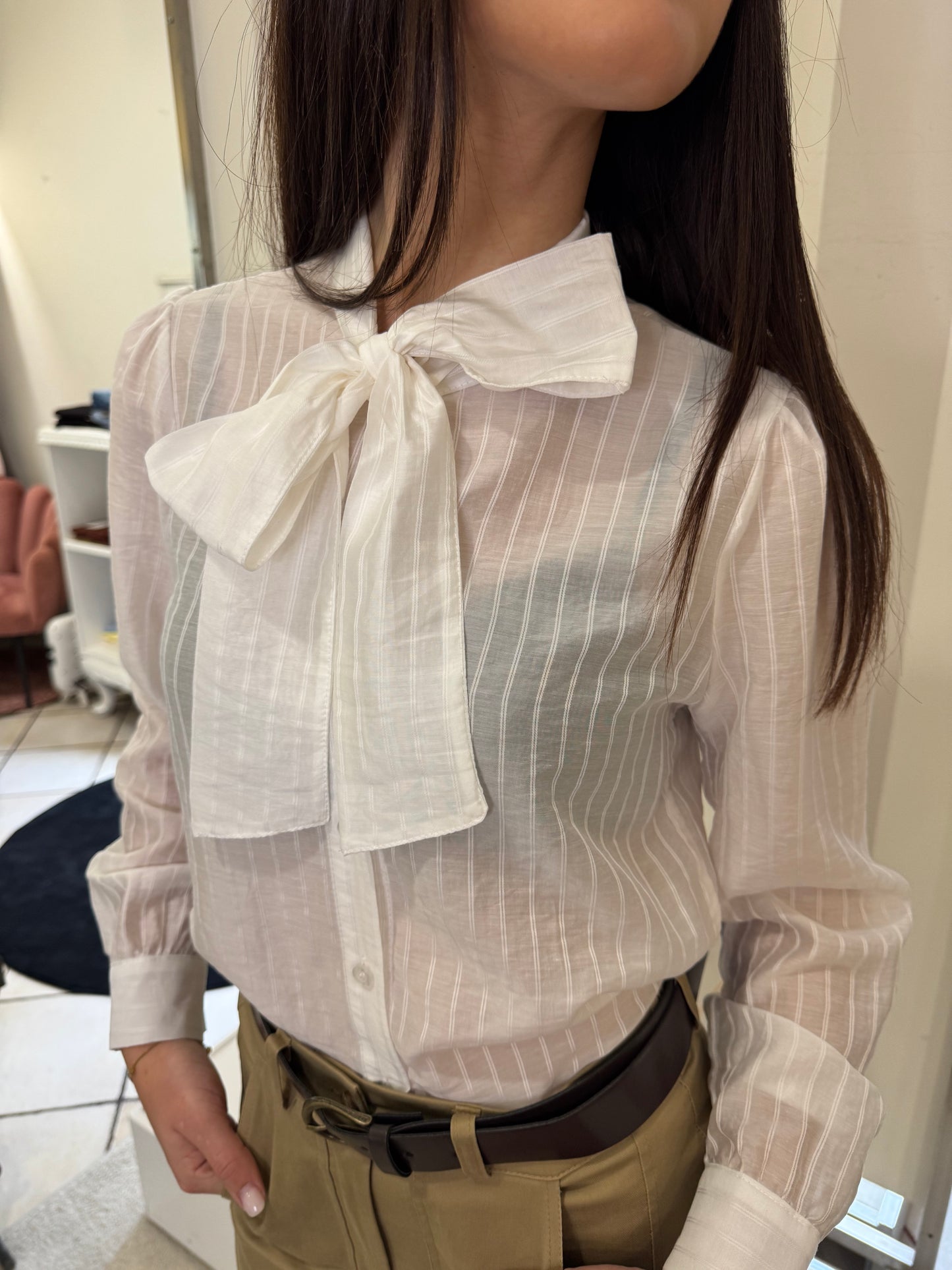 Camicia con fiocco Brend