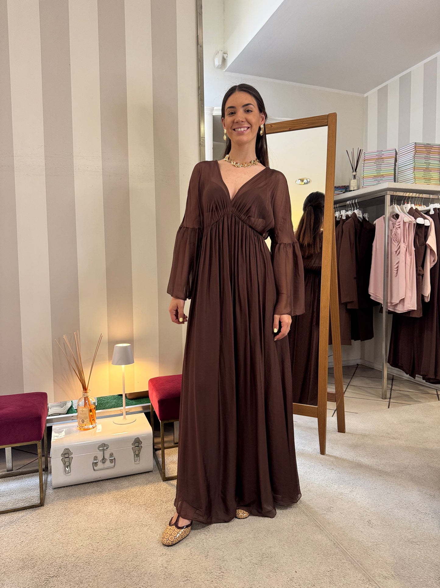 Abito lungo con manica Have One