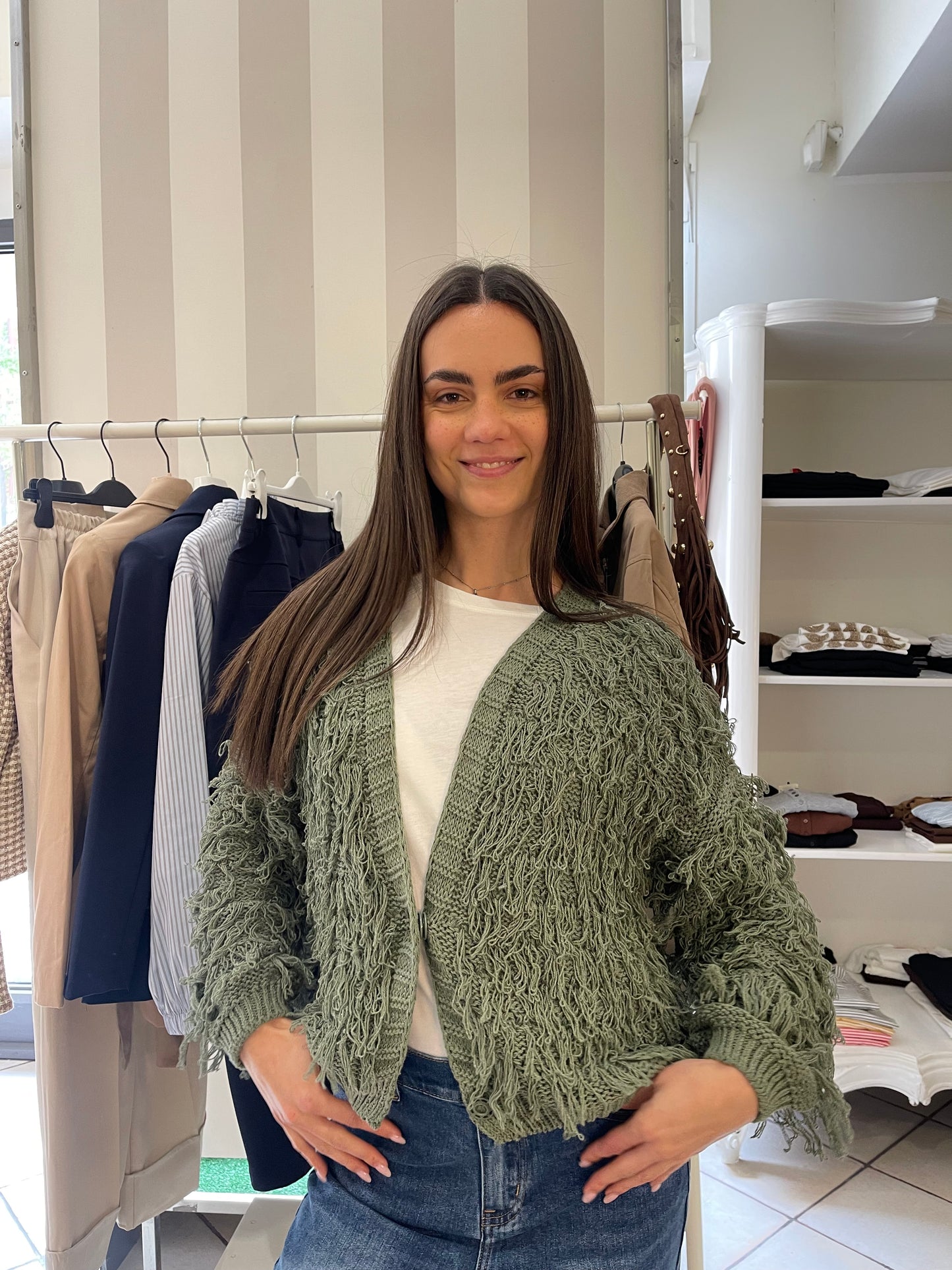 Cardigan frangia Have One